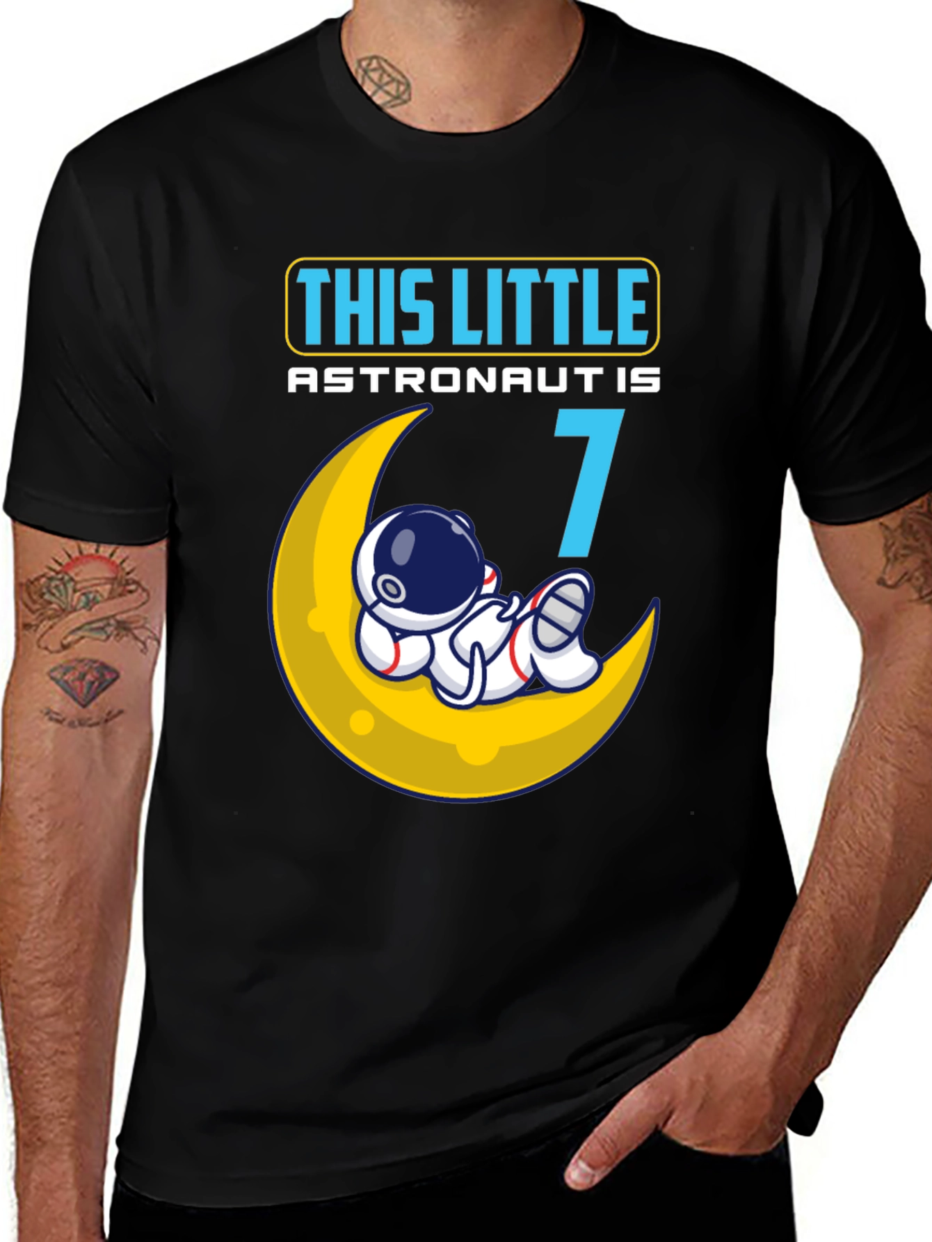 Variant 20 of Astronaut 7th Birthday T-Shirt