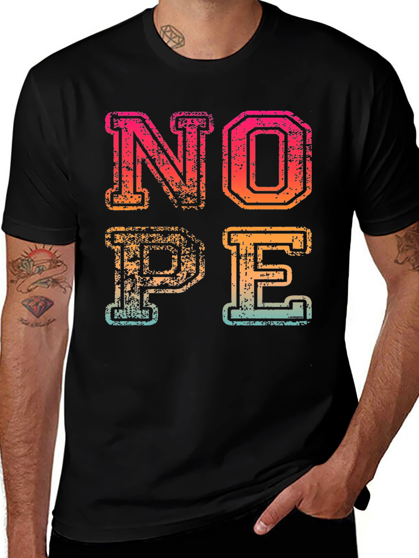 Variant 21 of Retro NOPE Graphic Tee - Casual Cotton T-Shirt