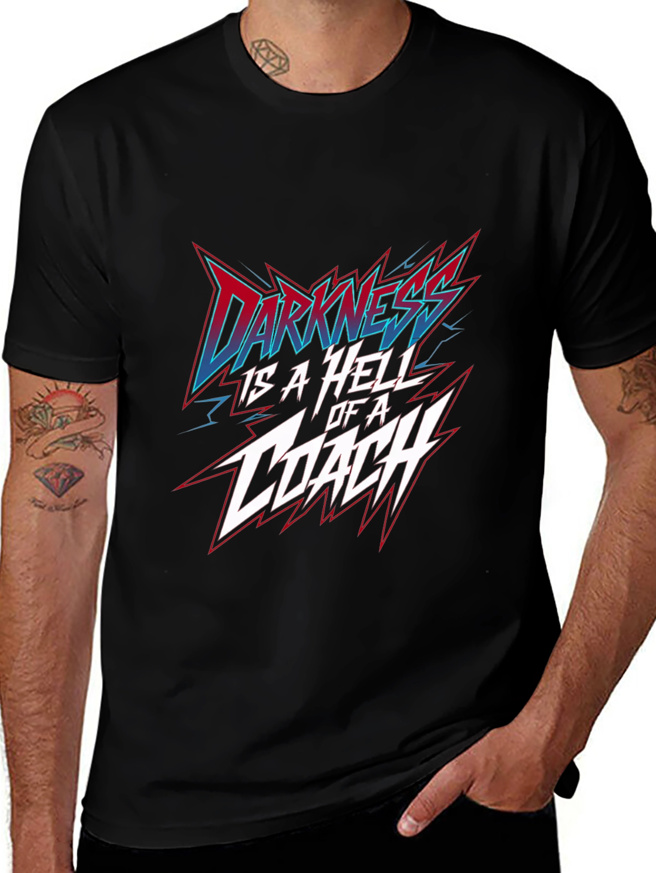 Variant 8 of Darkness is a Hell of a Coach Black T-Shirt