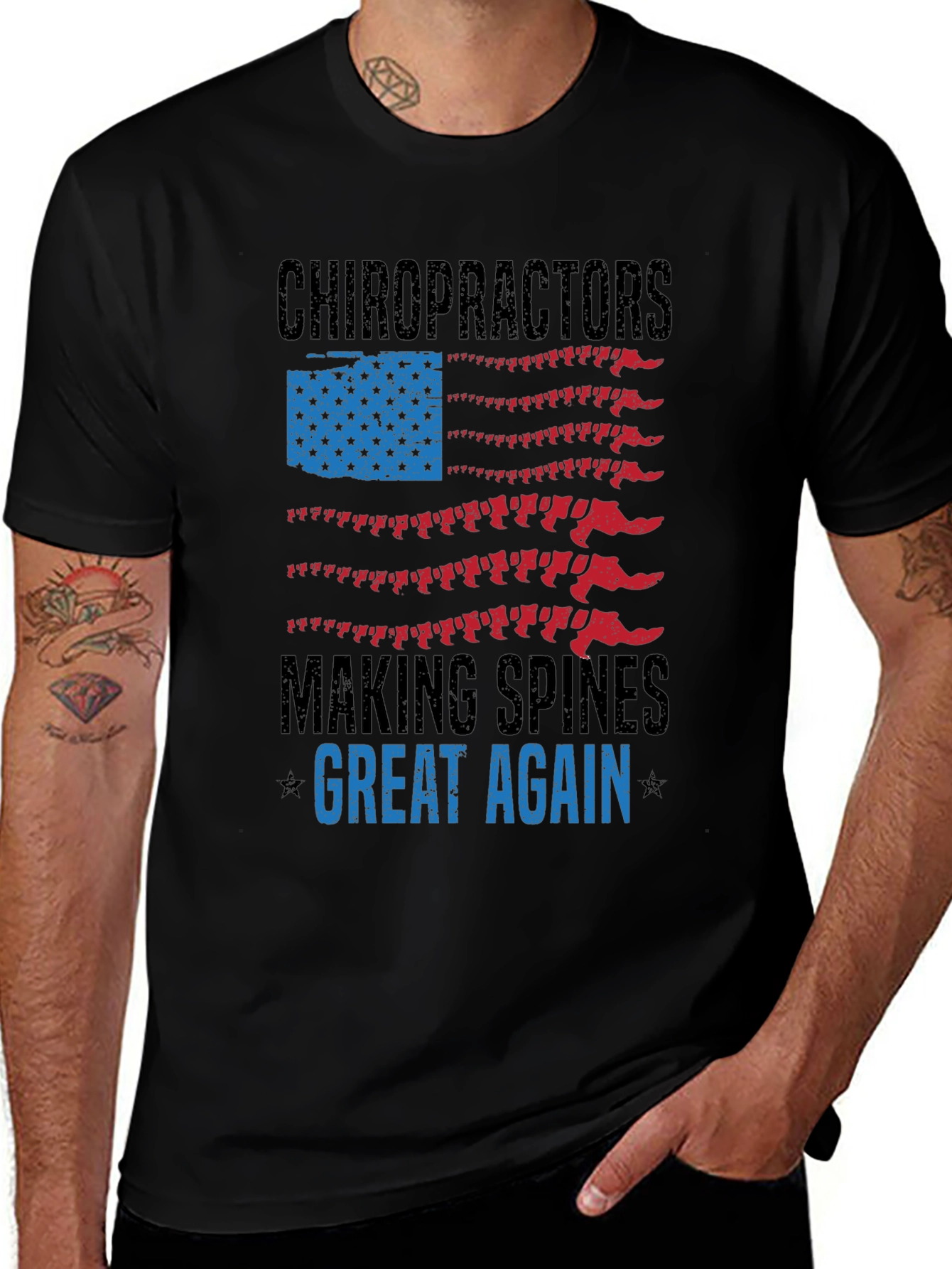 Variant 12 of Chiropractor Making Spines Great Again T-Shirt