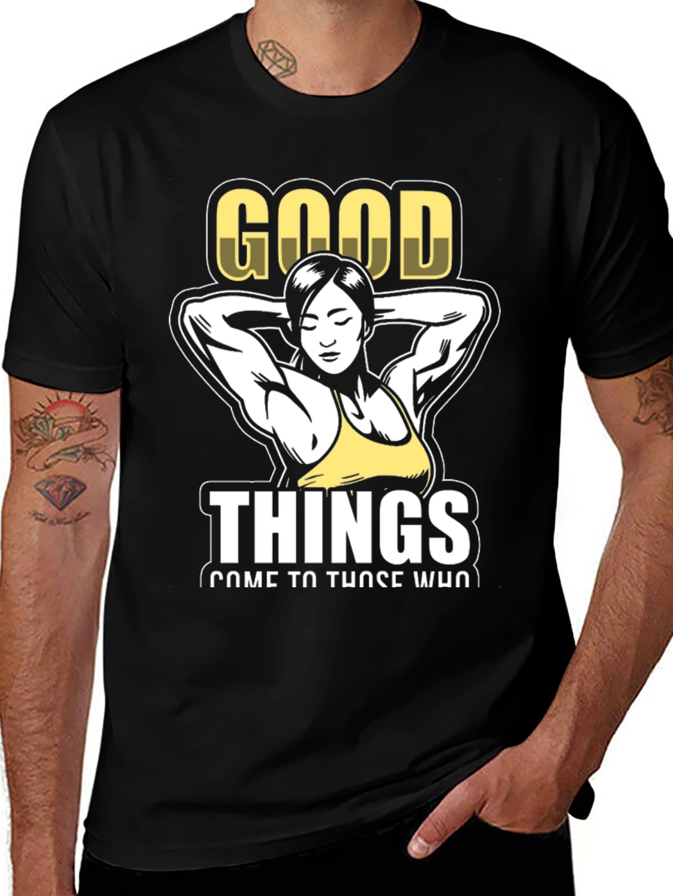 Variant 30 of Good Things Graphic T-Shirt, Fitness Design