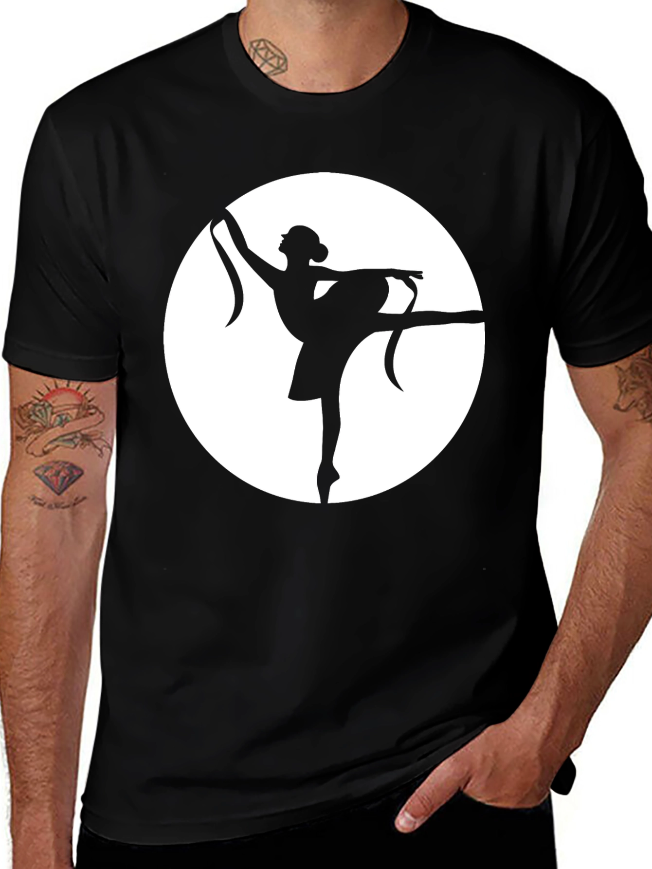 Variant 30 of Ballerina Silhouette Graphic T-Shirt