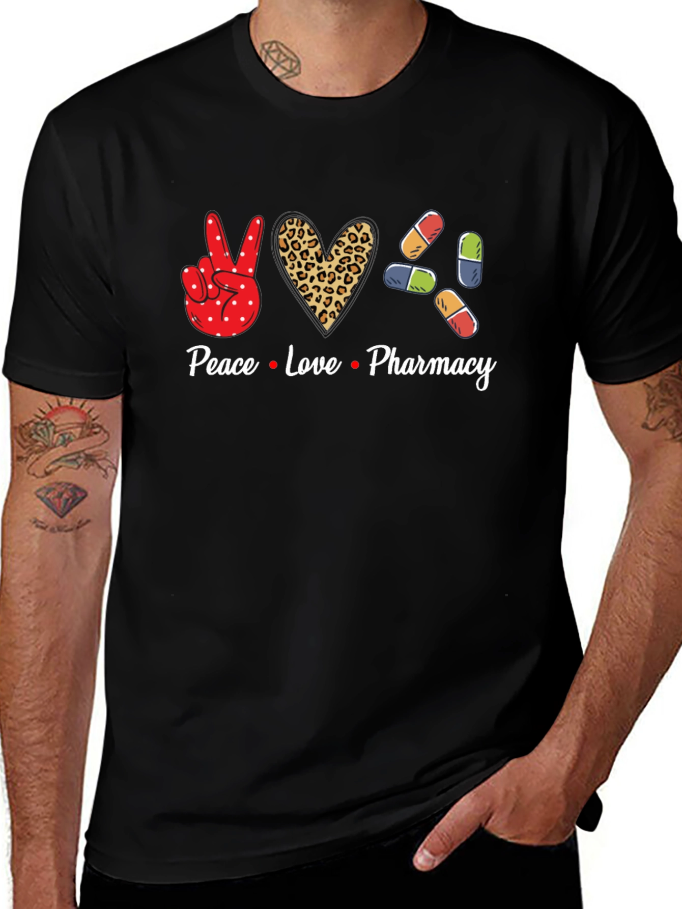Variant 16 of Peace Love Pharmacy T-Shirt
