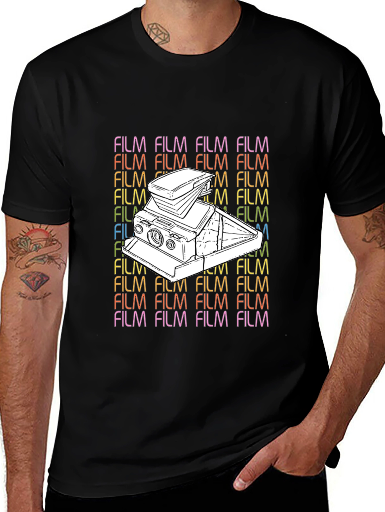 Variant 26 of Retro Film Camera Graphic Tee - Vintage Style
