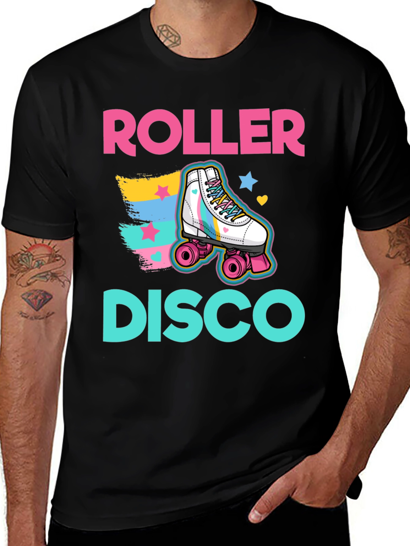 Roller Disco Graphic Tee - Retro Style