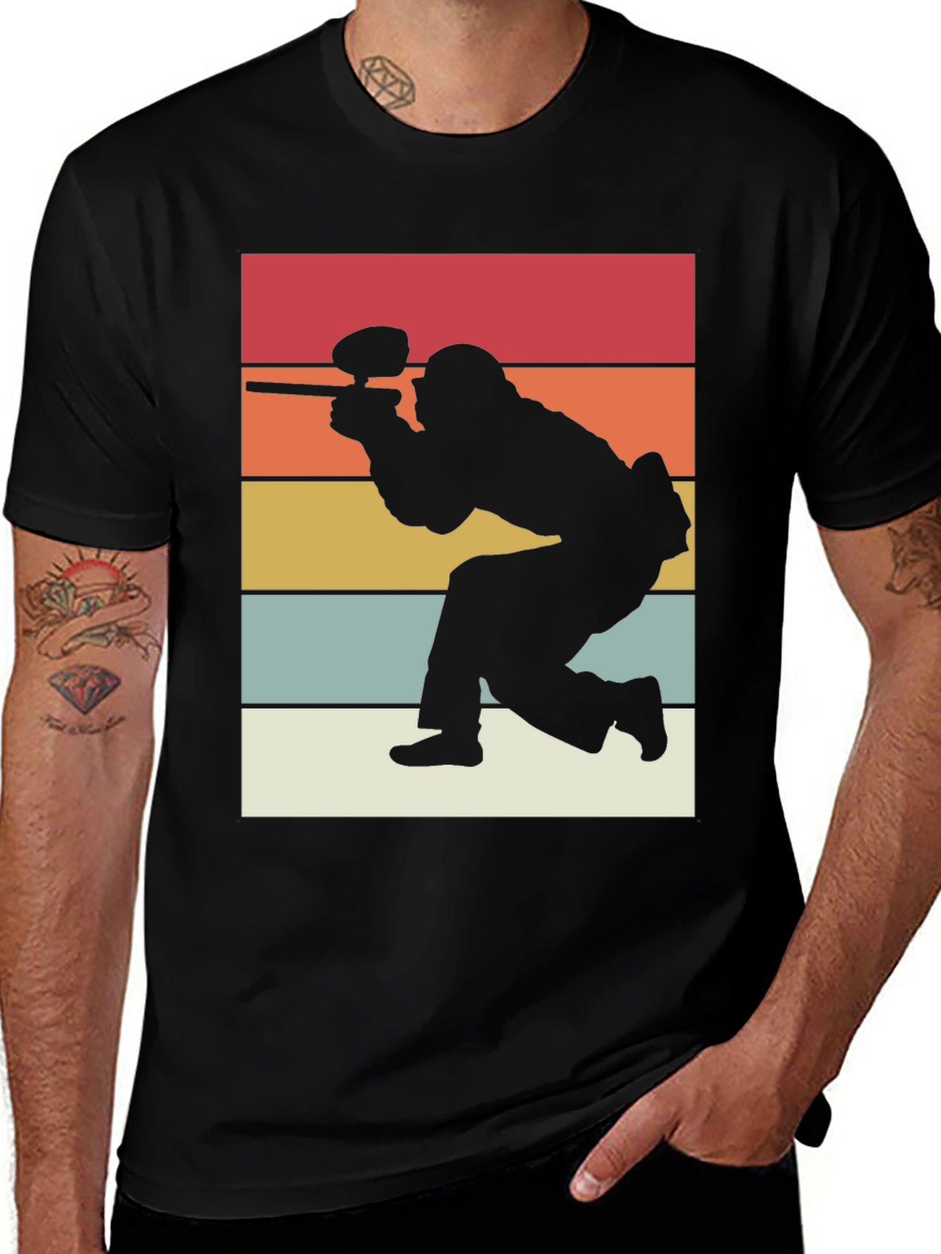 Variant 26 of Retro Paintball T-Shirt: Vintage Style Tee