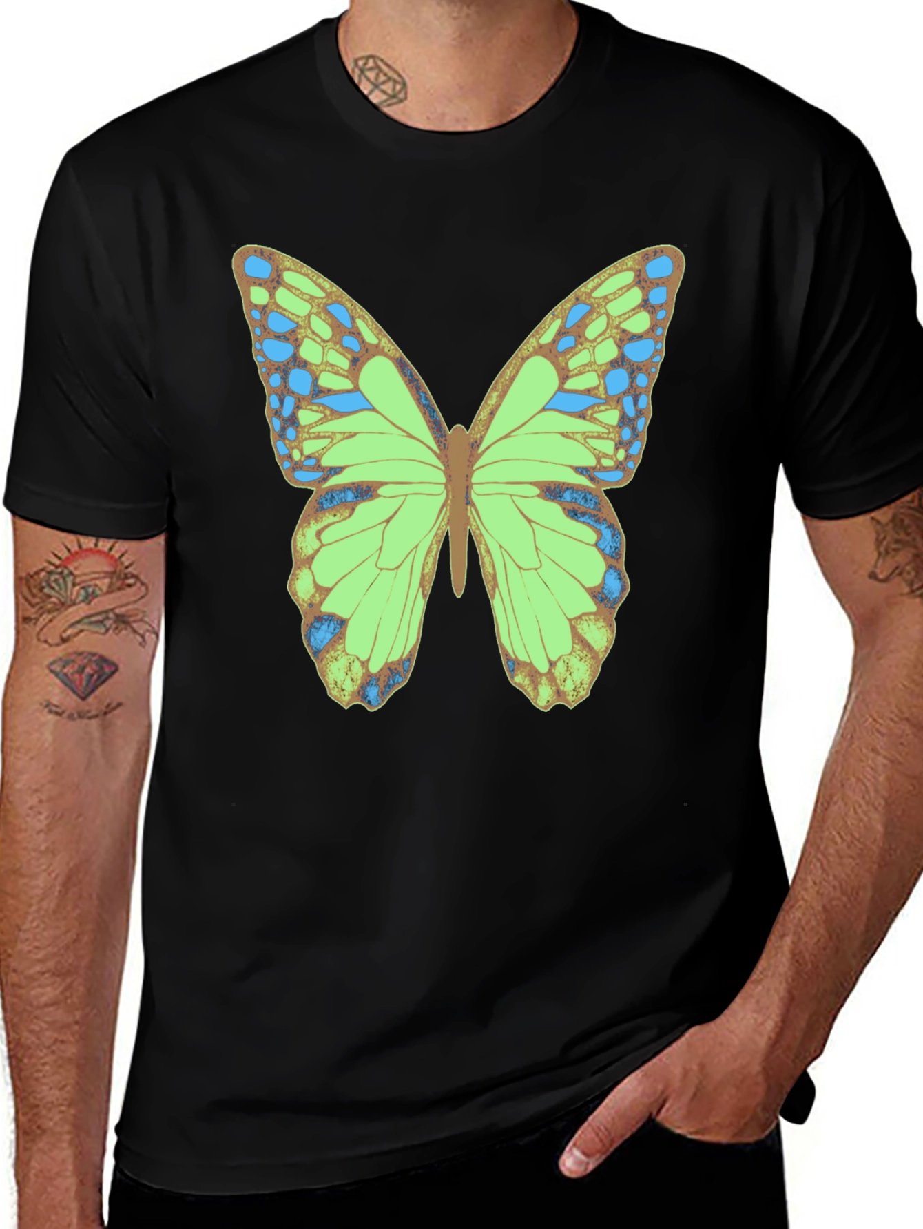 Variant 29 of Butterfly Graphic T-Shirt - Nature Inspired Tee