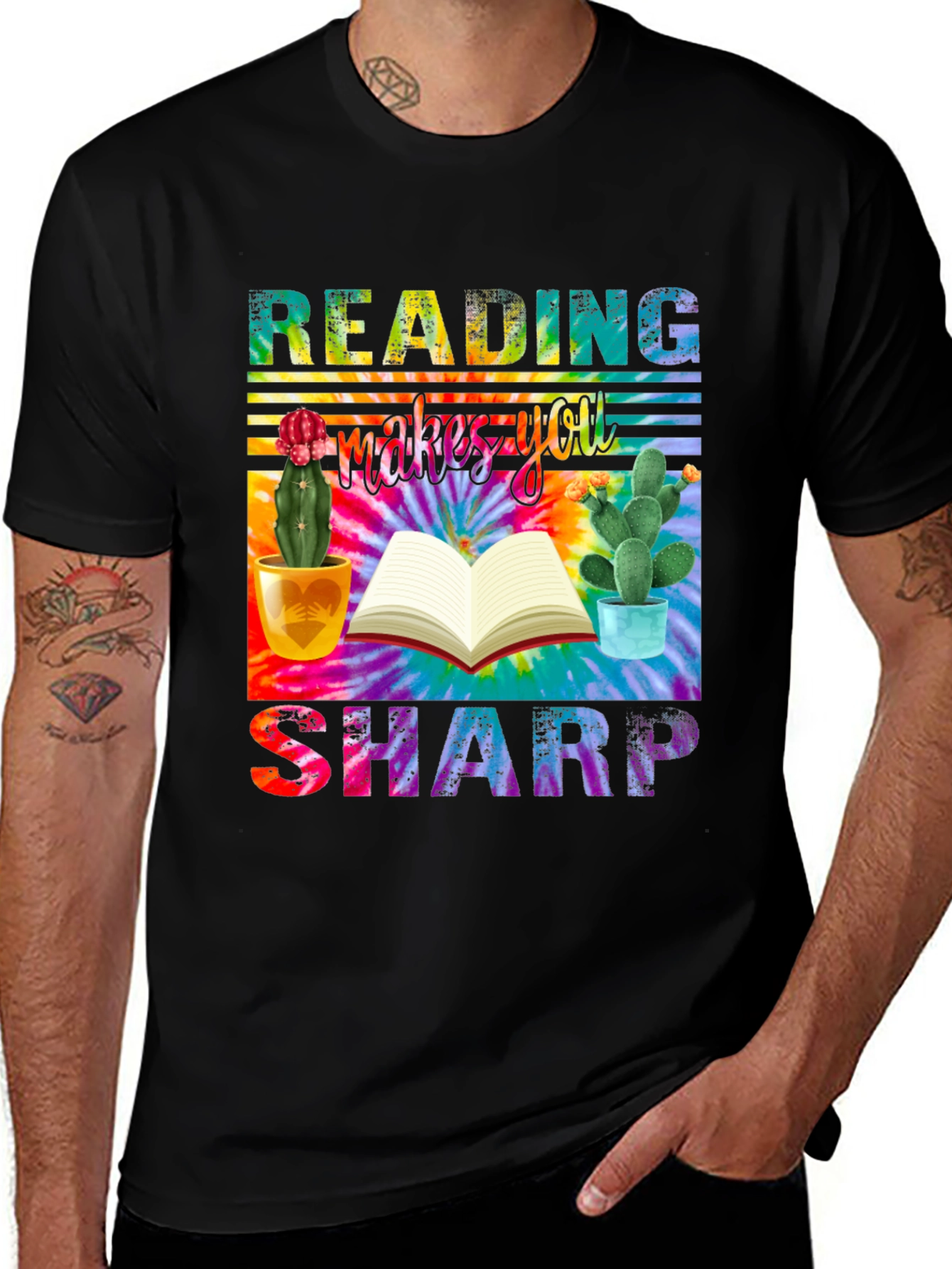 Variant 2 of Reading Makes You Sharp T-Shirt