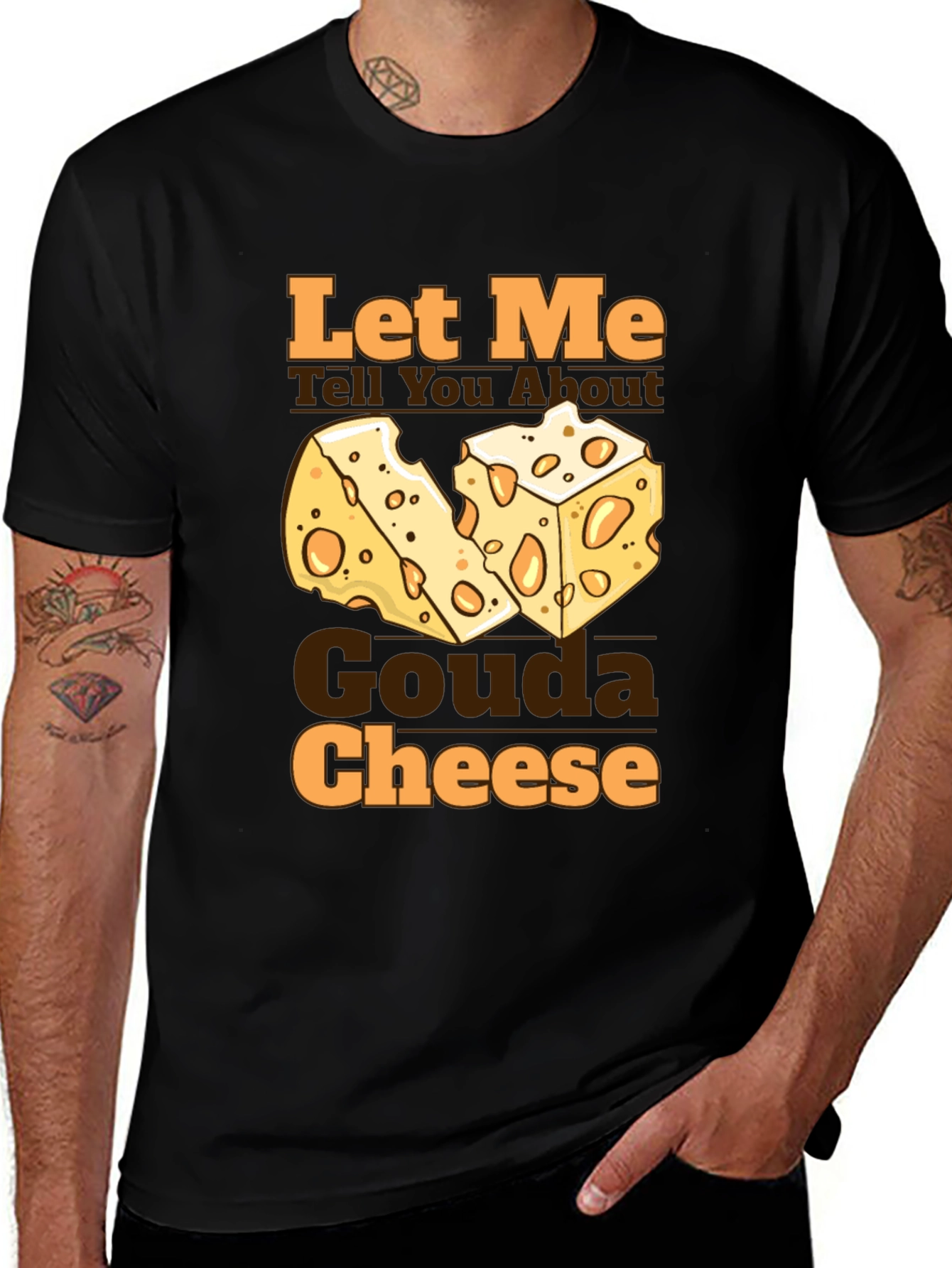 Gouda Cheese Graphic T-Shirt - Funny Foodie Tee