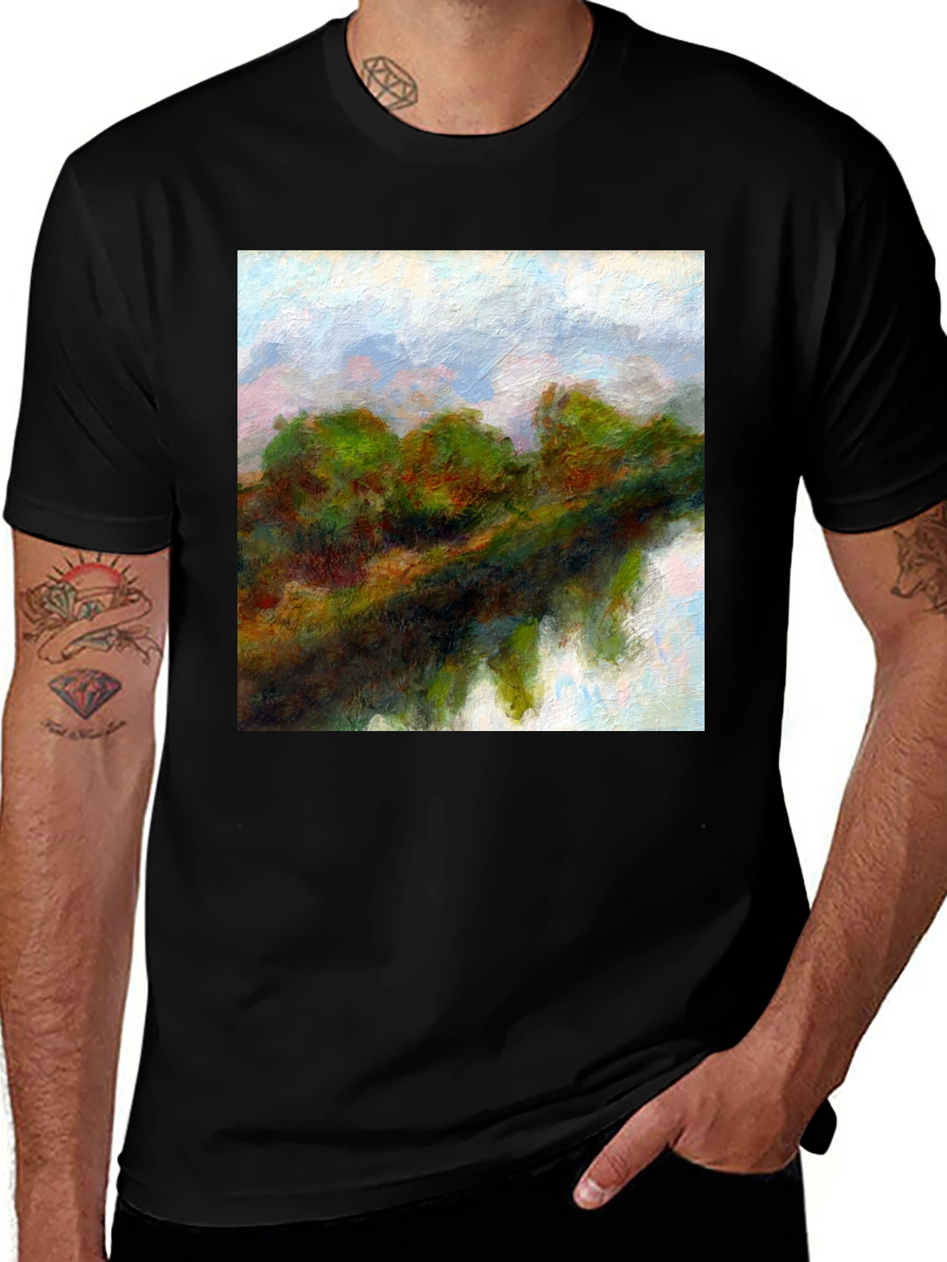 Variant 10 of Abstract Landscape Graphic Tee