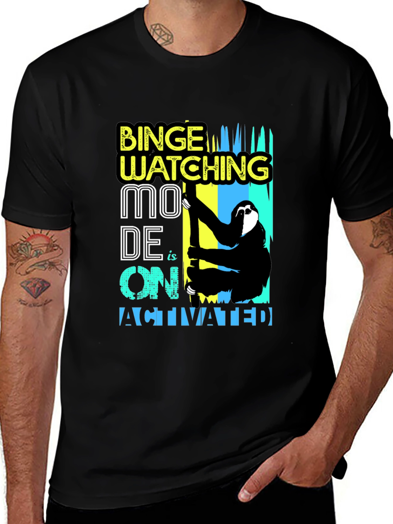 Variant 11 of Binge Watching Mode On T-Shirt