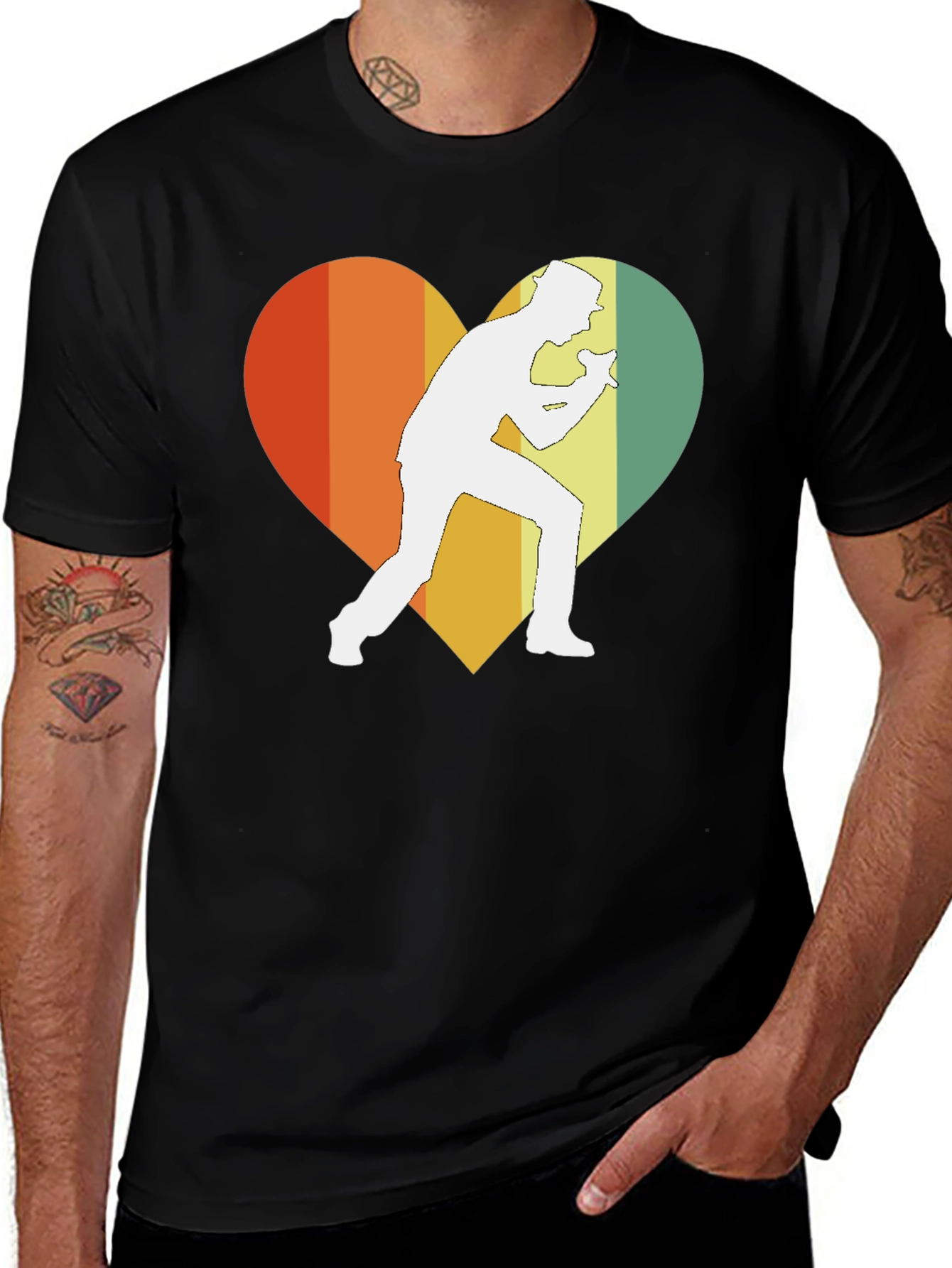 Variant 15 of Retro Style Singer Heart T-Shirt