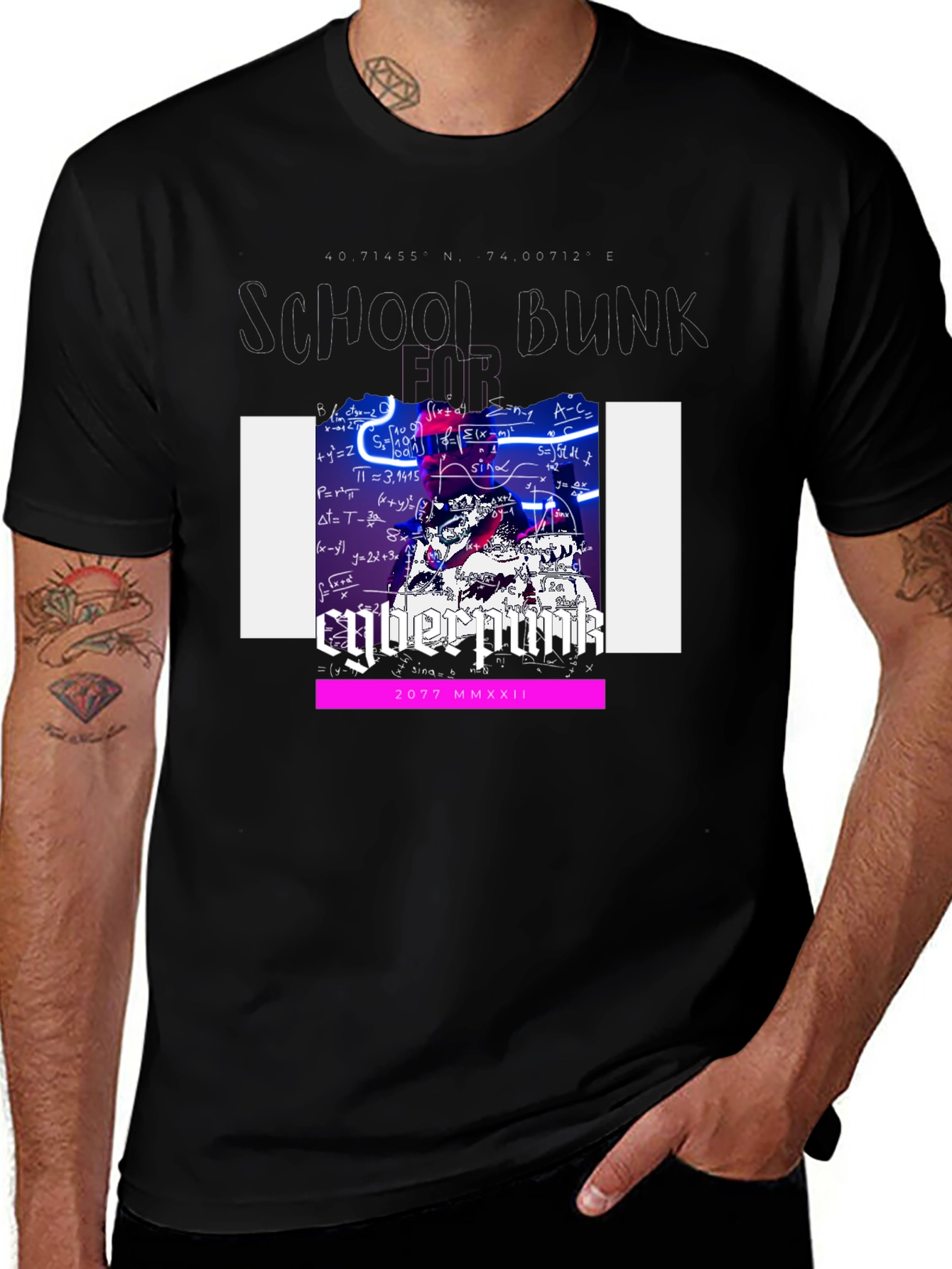 Variant 24 of Cyberpunk 2077 School Bunk T-Shirt