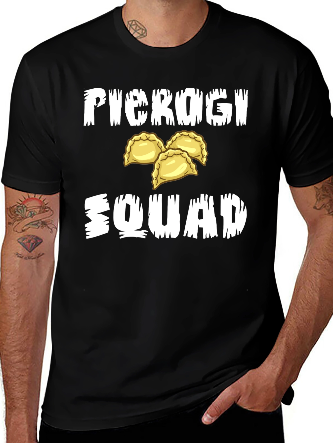Variant 11 of Pierogi Squad Black T-Shirt