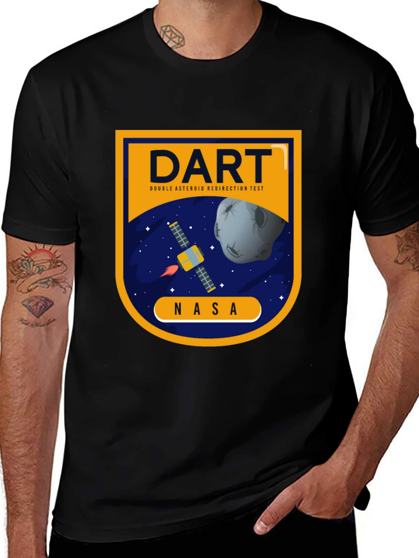 DART NASA Black T-Shirt