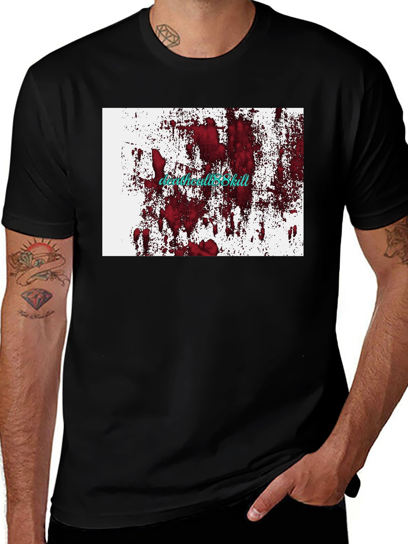 Variant 26 of Death Metal T-Shirt: Bloody Grunge Graphic Tee