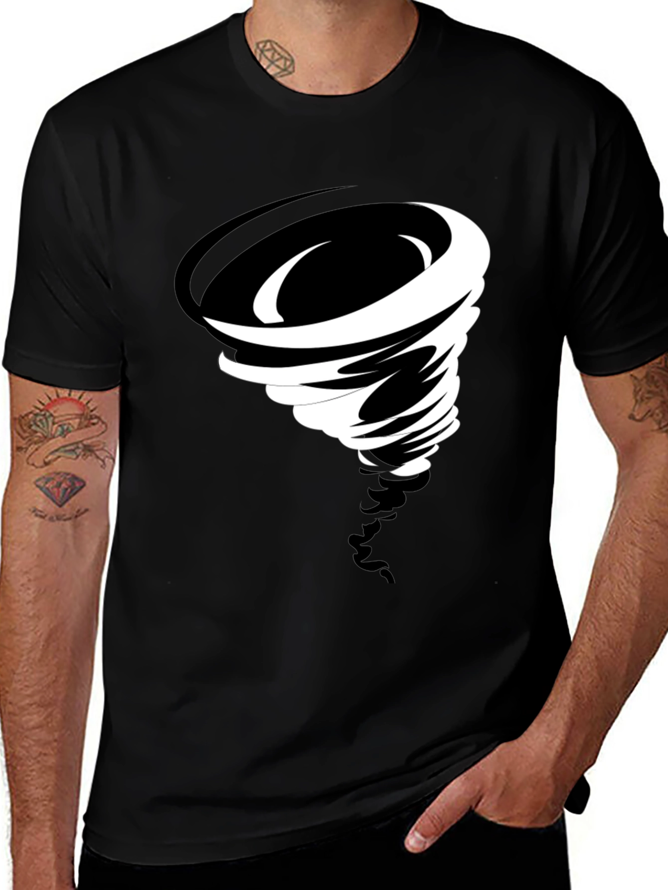 Tornado Graphic T-Shirt - Unique Weather Design