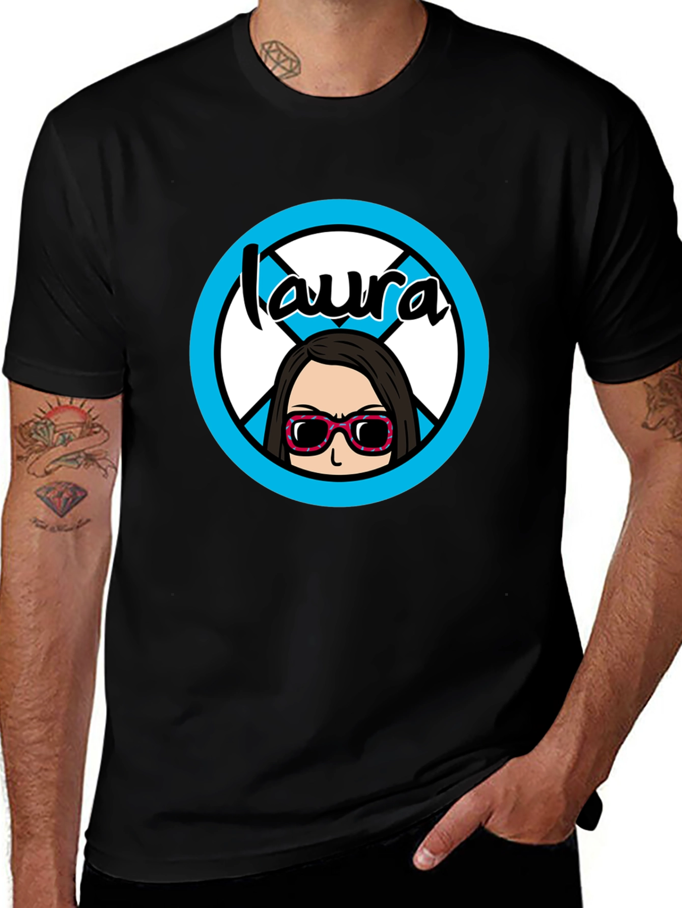 Variant 15 of Laura Graphic Tee - Fun Cartoon Character T-Shirt