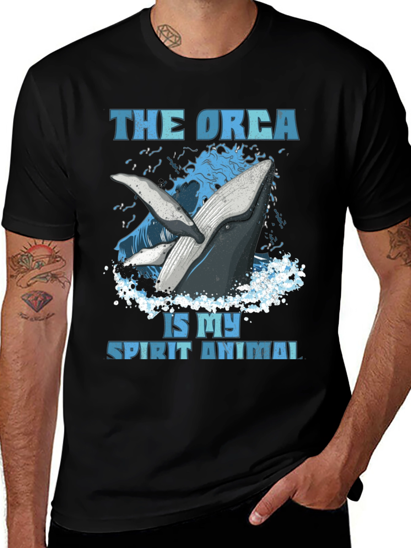 Variant 15 of Orca Spirit Animal T-Shirt, Ocean Lover Tee