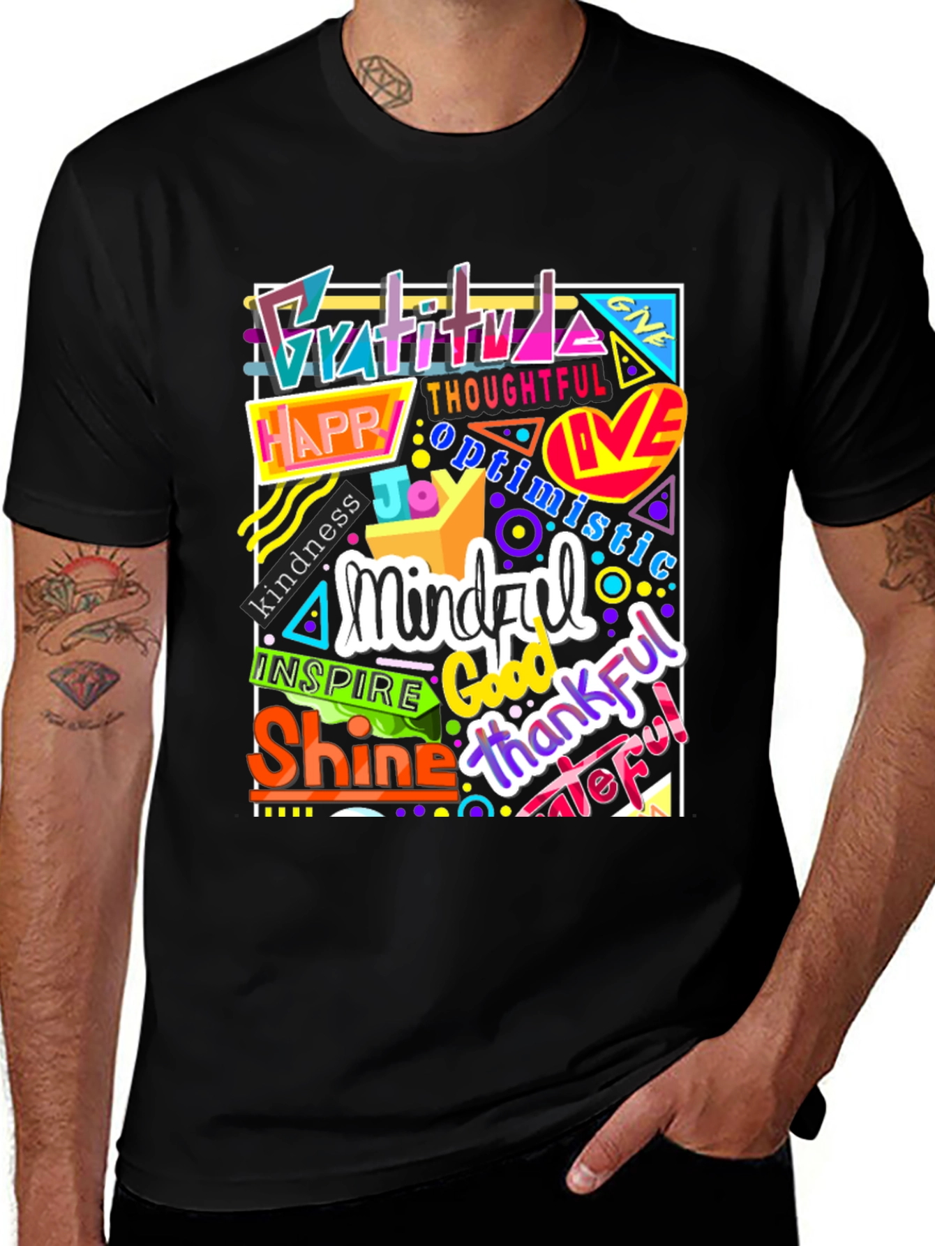 Variant 18 of Inspirational Word Art Graphic T-Shirt