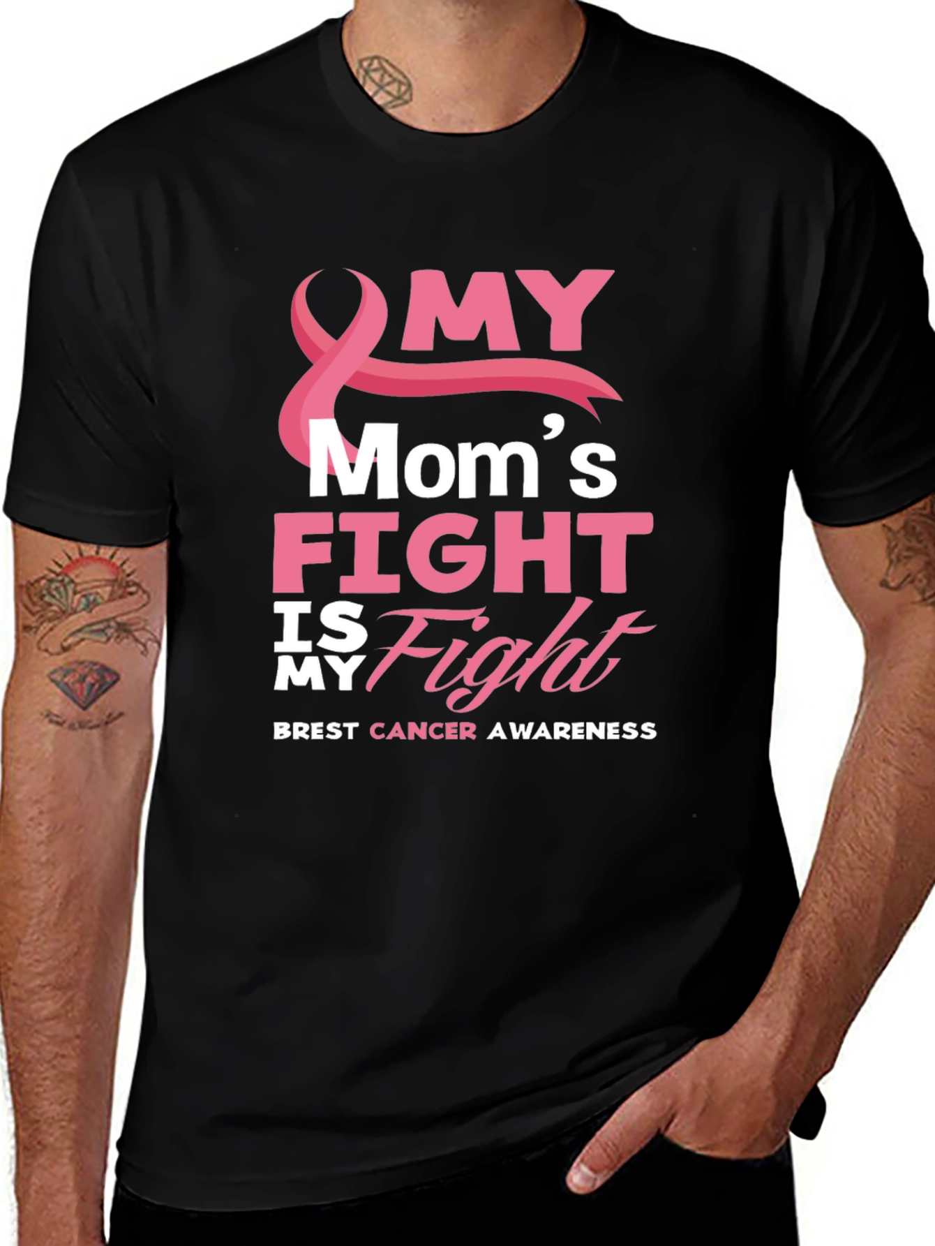Variant 16 of Breast Cancer Awareness Tee - My Mom's Fight