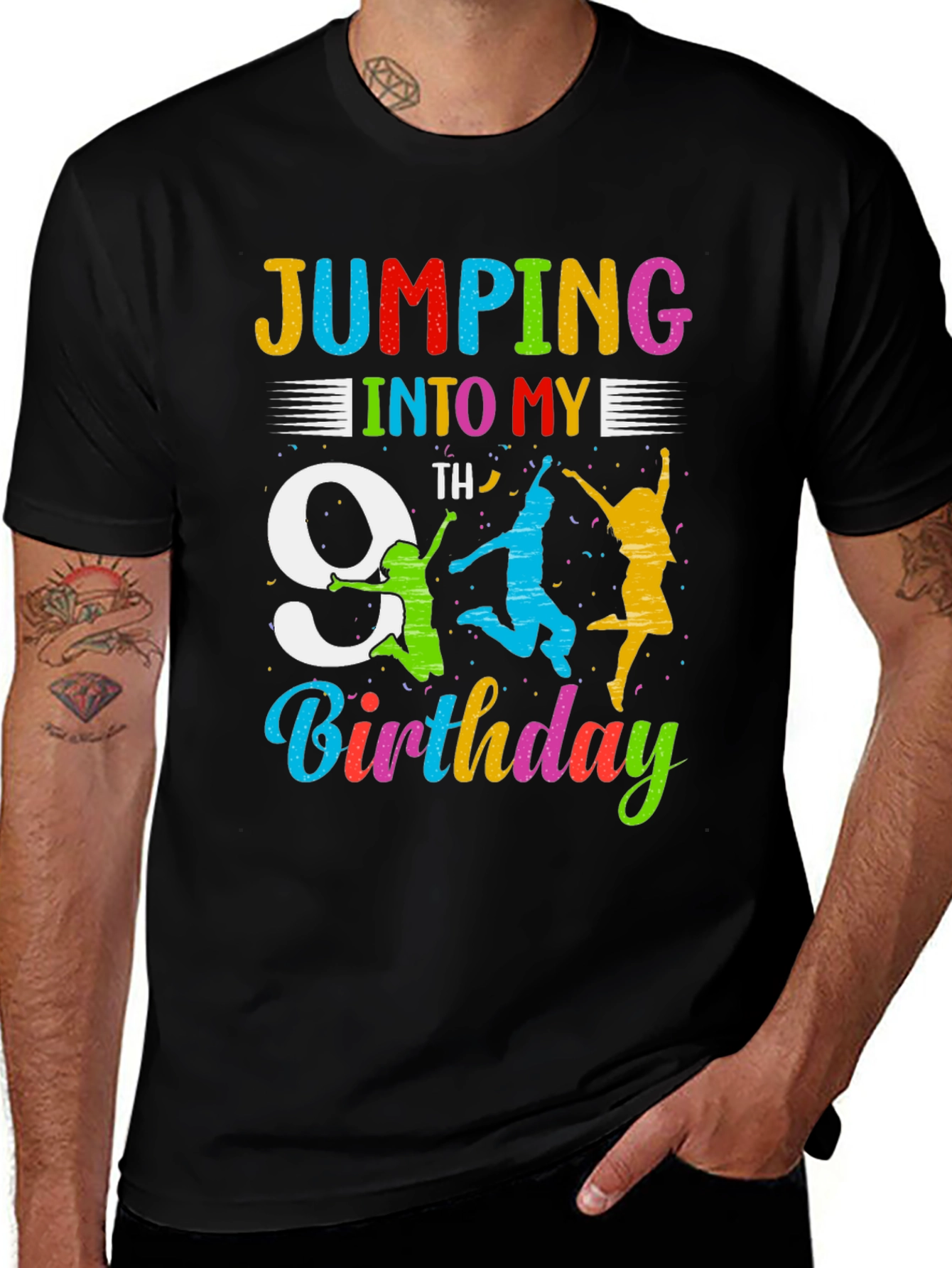 Jumping Into 9th Birthday T-Shirt