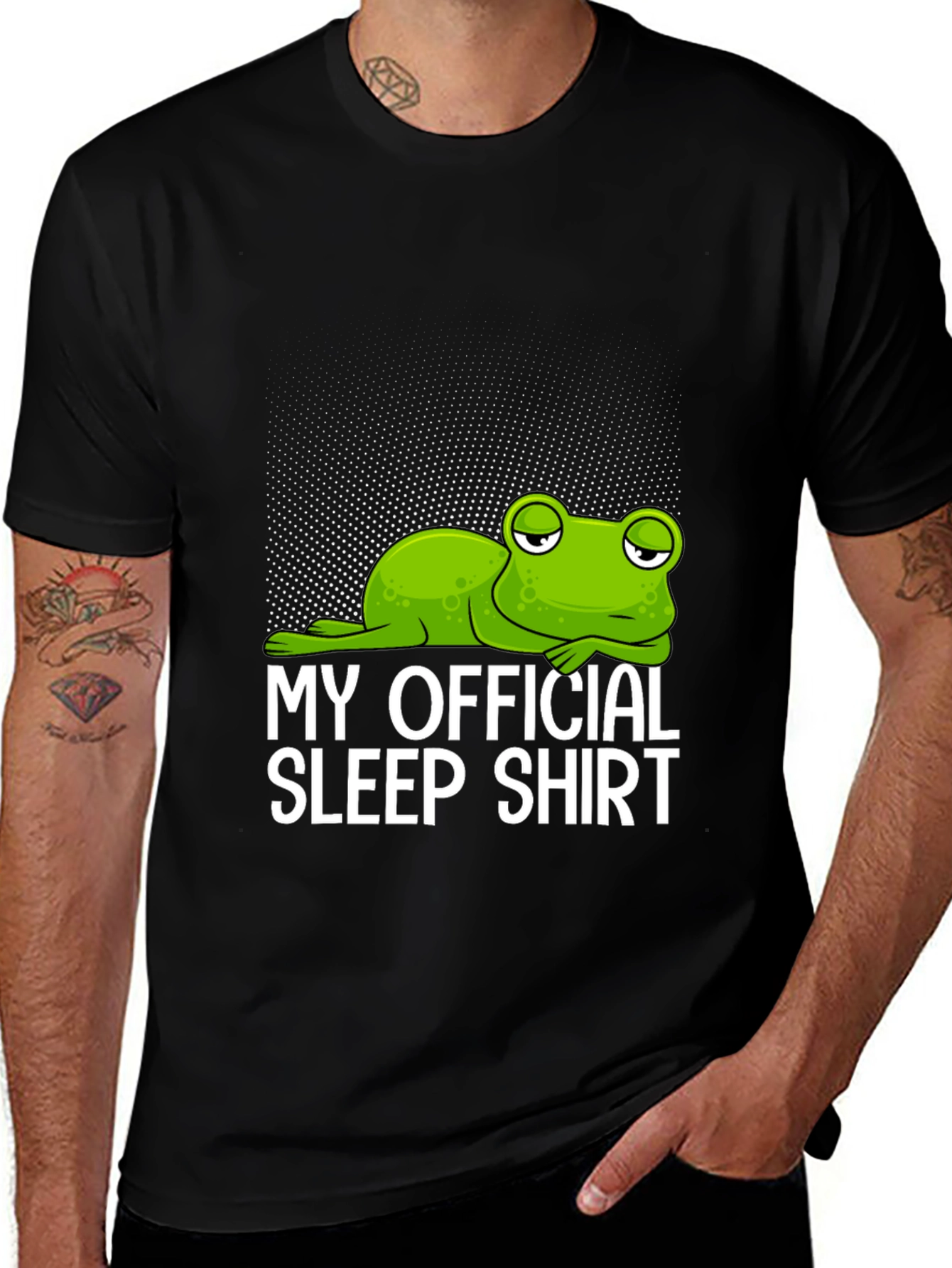 Variant 28 of Funny Frog Sleep Shirt - Official Sleep Shirt