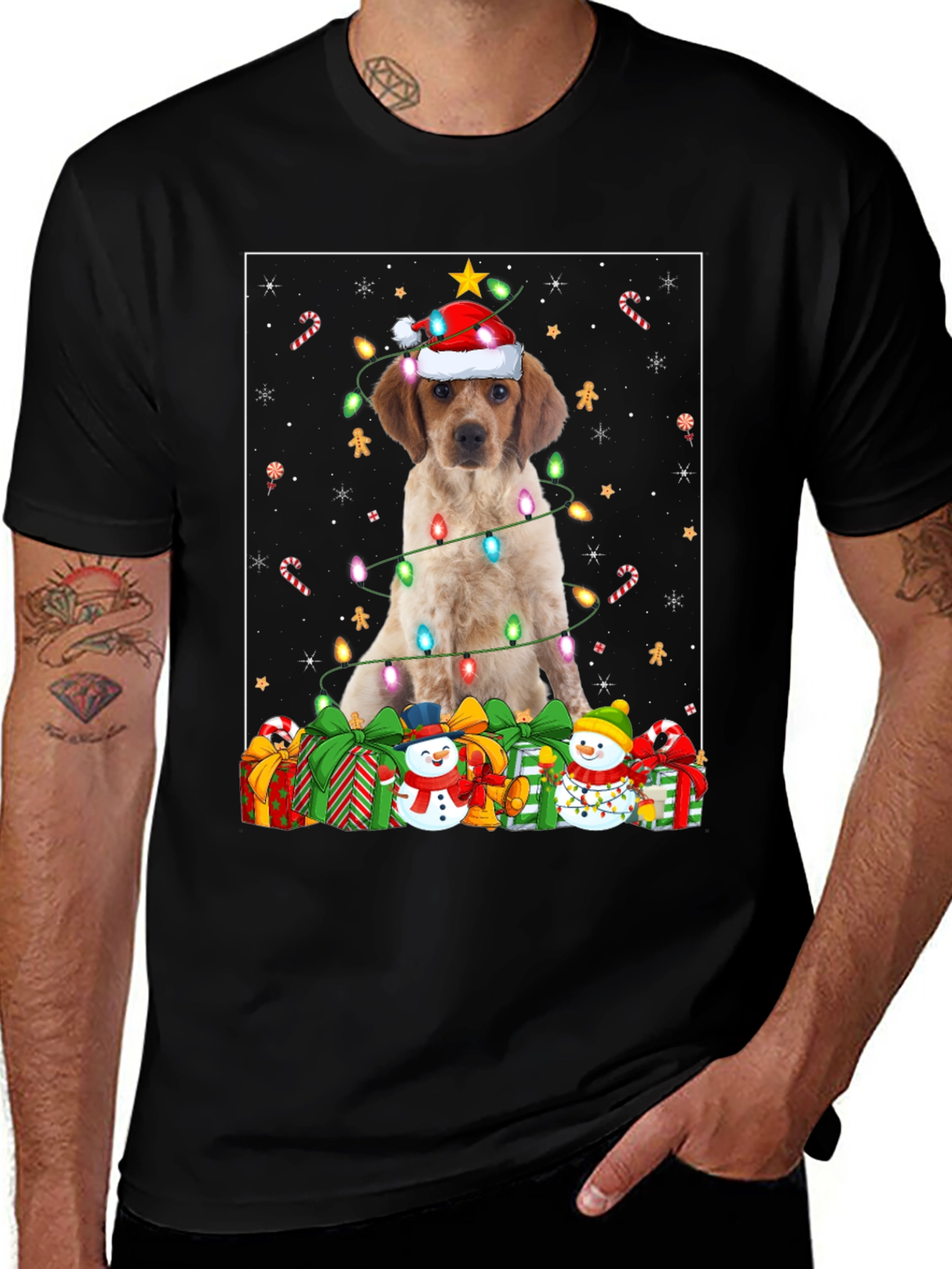 Dog Christmas T-Shirt: Festive Holiday Apparel