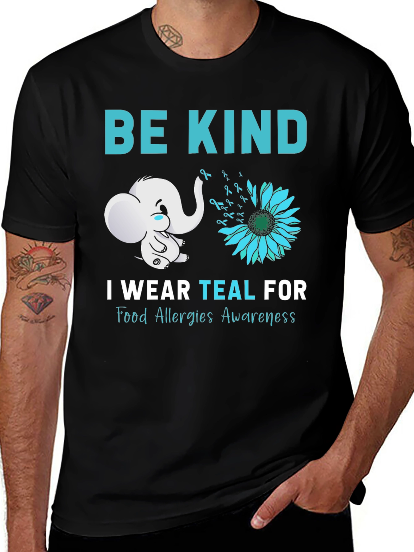 Be Kind Food Allergy Awareness Graphic Tee