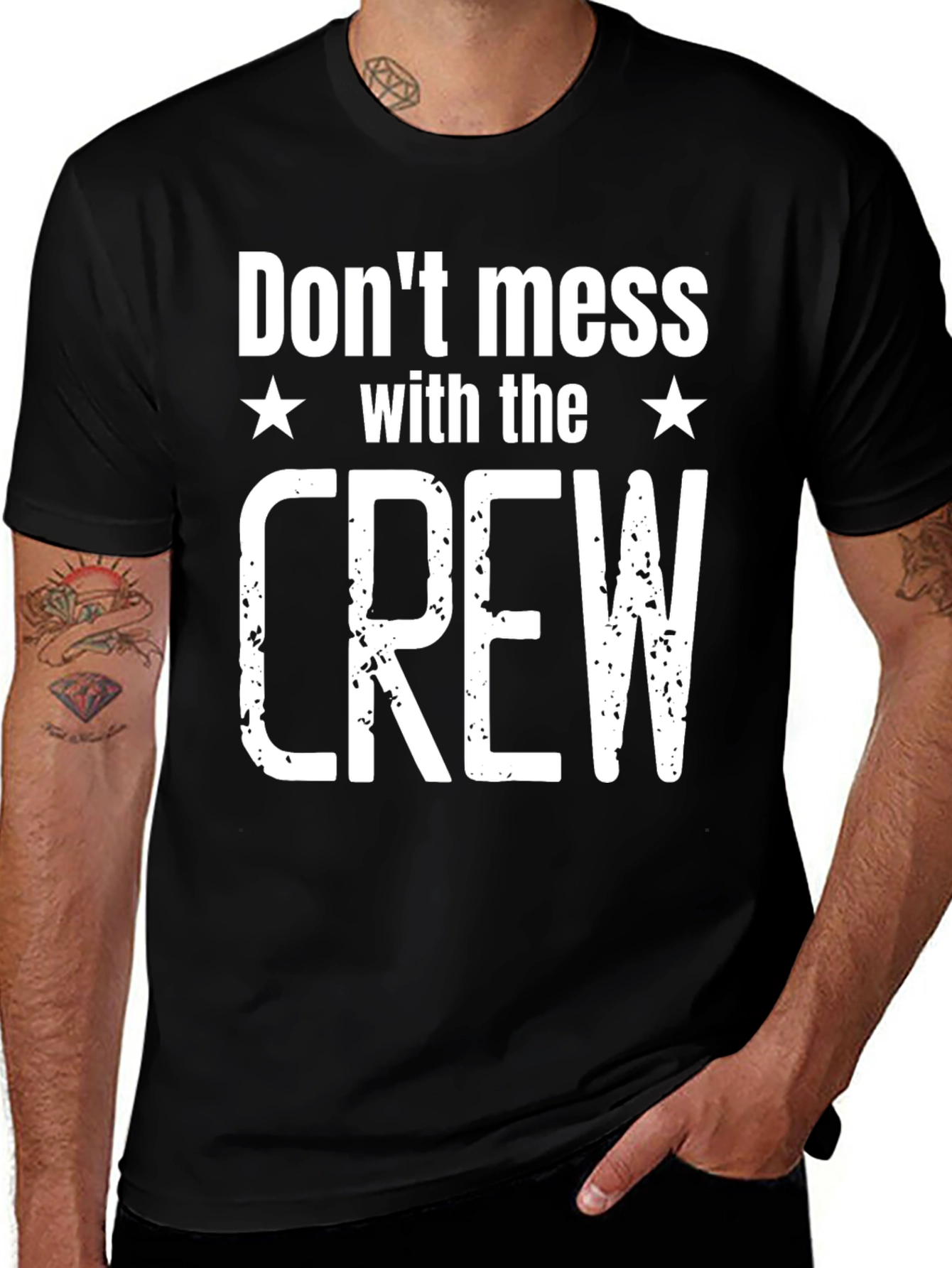 Variant 25 of Don't Mess With The Crew Graphic T-Shirt