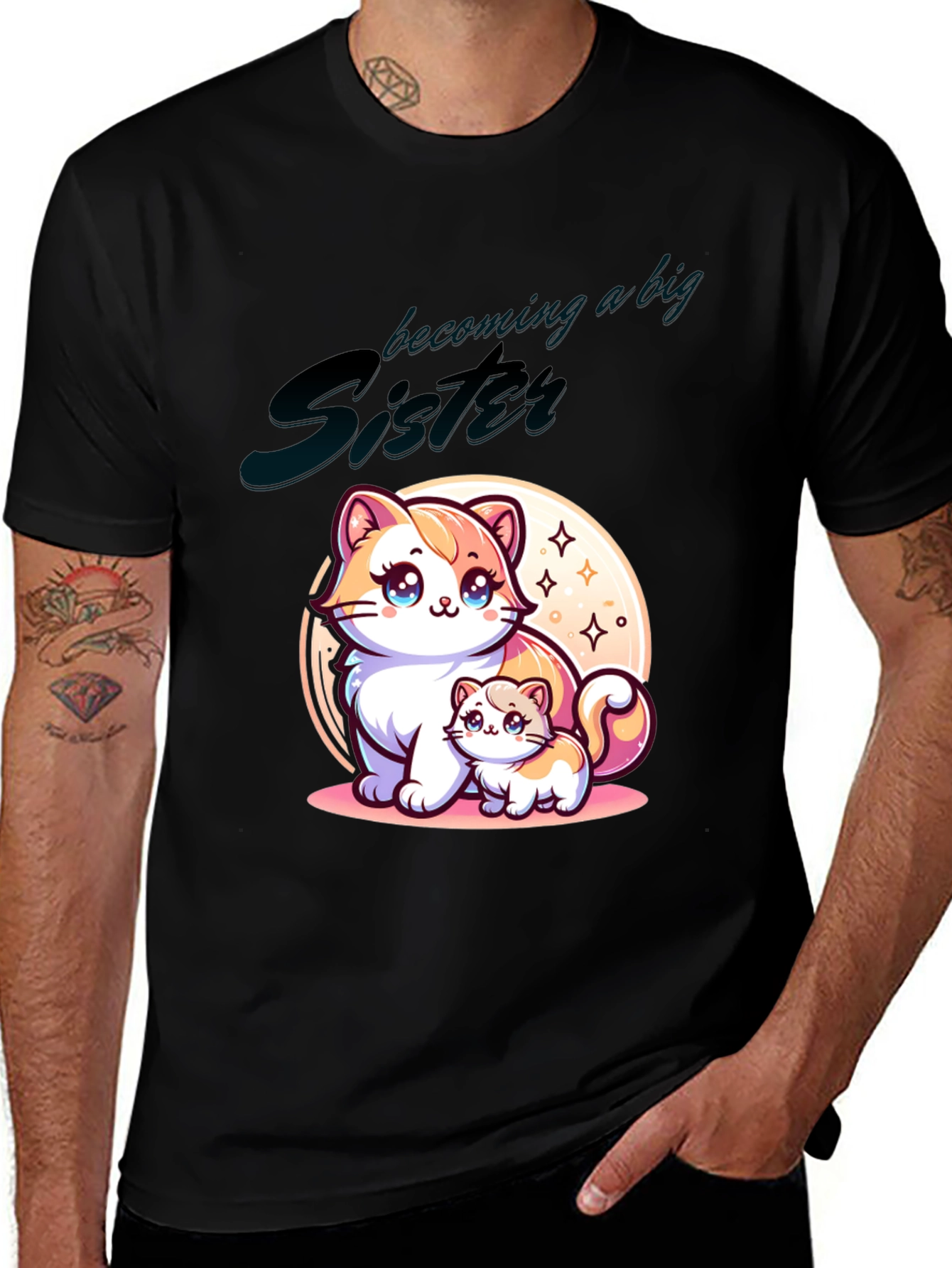 Variant 19 of Big Sister Cat T-Shirt