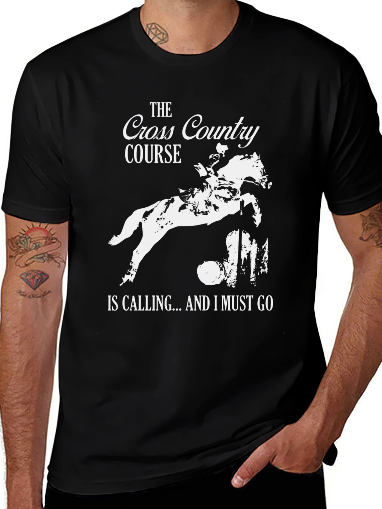 Variant 18 of Cross Country Course Horseback Riding T-Shirt