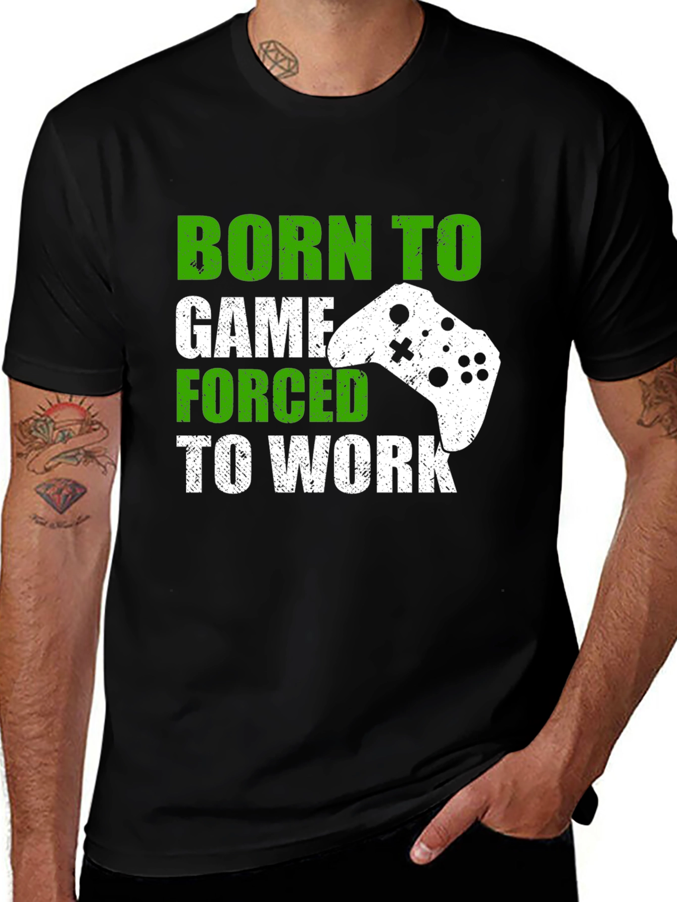 Variant 21 of Born To Game T-Shirt - Gamer Tee