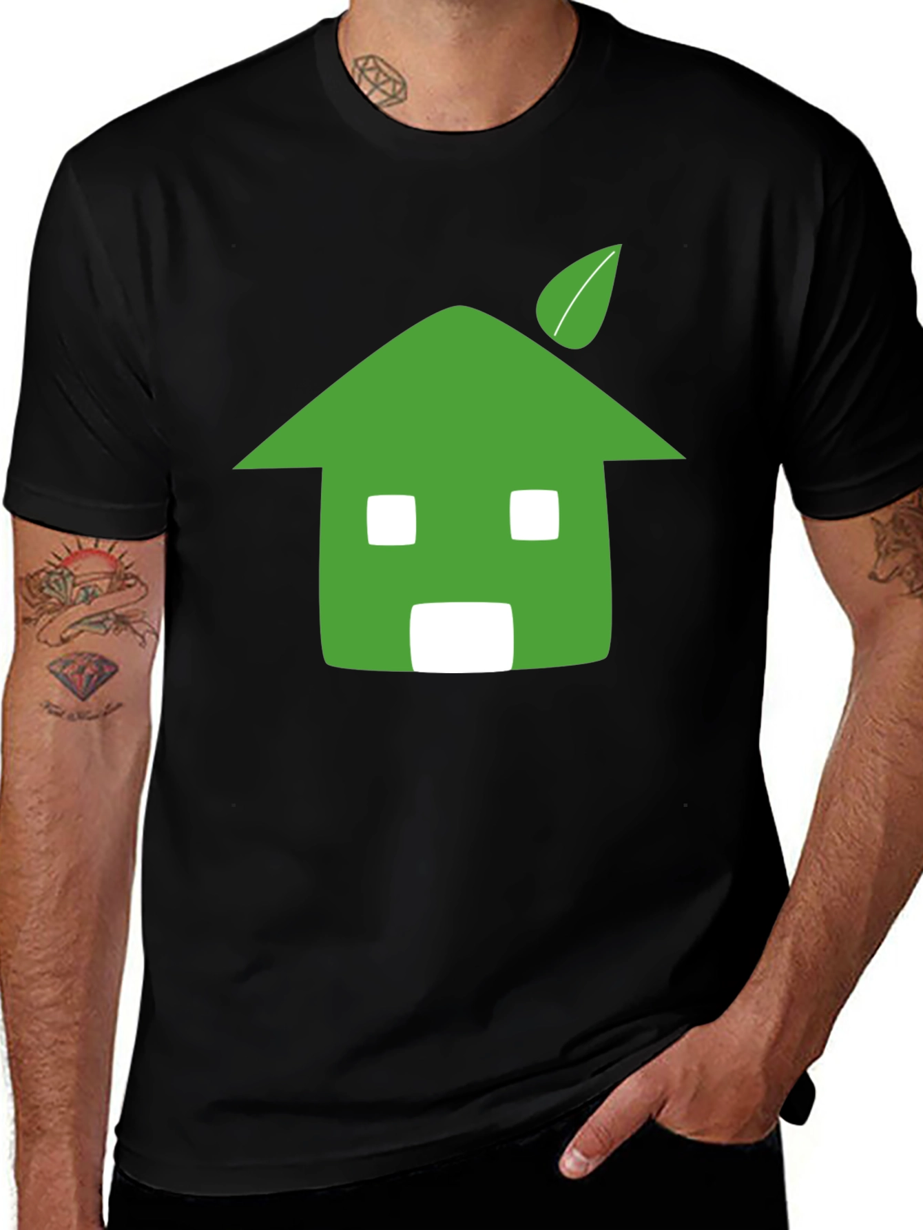 Eco-Friendly Green House T-Shirt