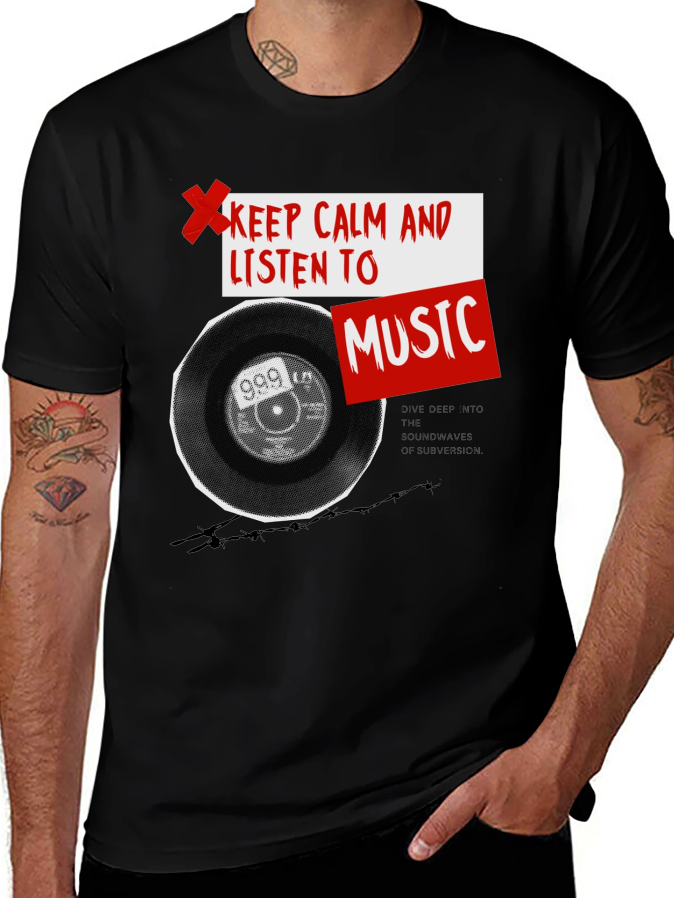 Variant 10 of Keep Calm Music T-Shirt