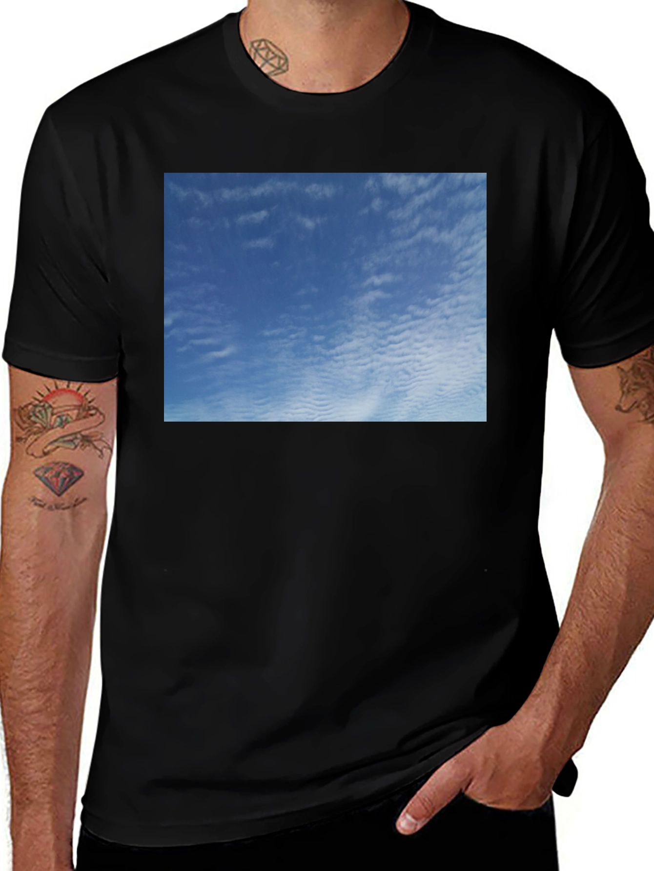 Variant 26 of Blue Sky Graphic Tee - Soft Cotton Comfort