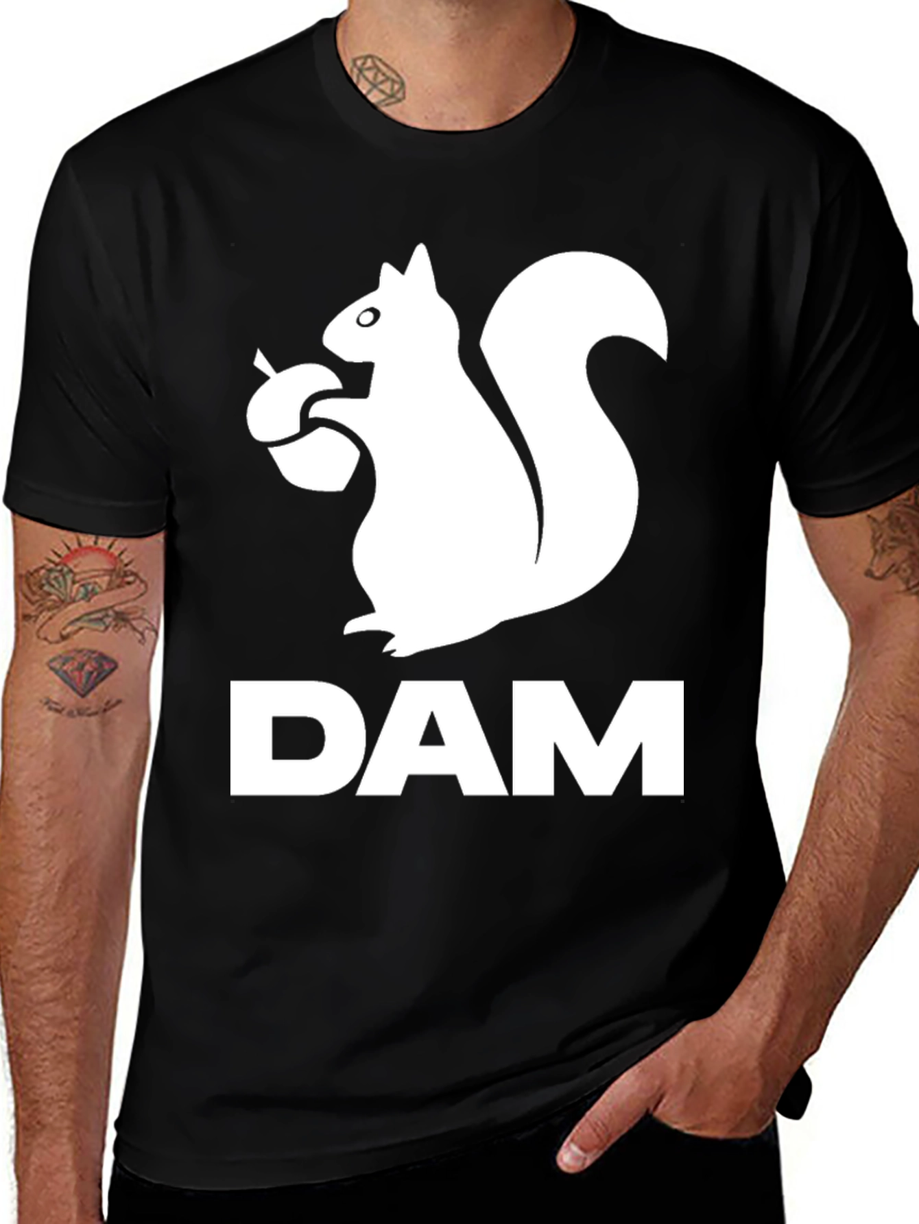 Variant 15 of Squirrel DAM T-Shirt - Funny Animal Graphic Tee