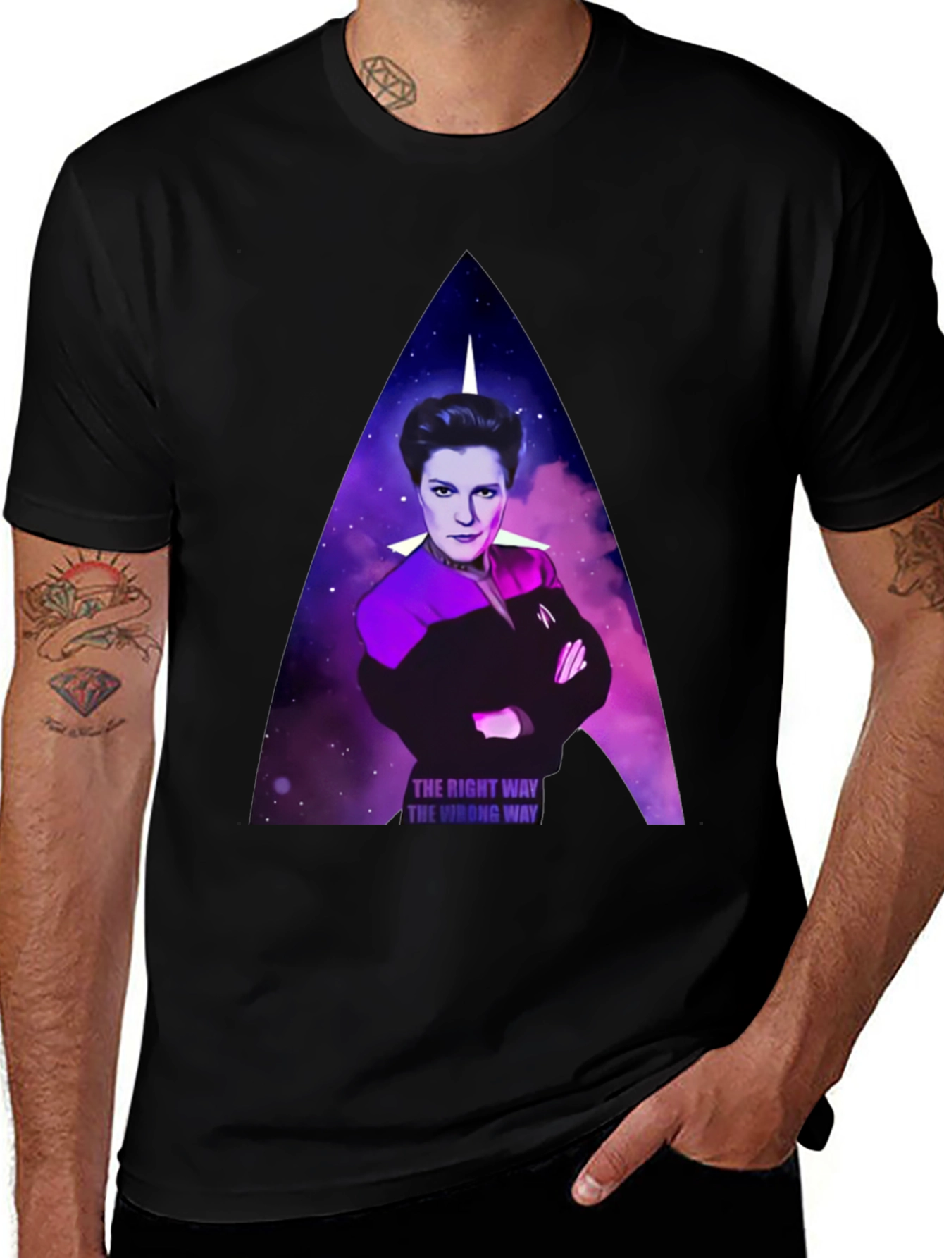 Star Trek Janeway T-Shirt: The Right Way, The Wrong Way