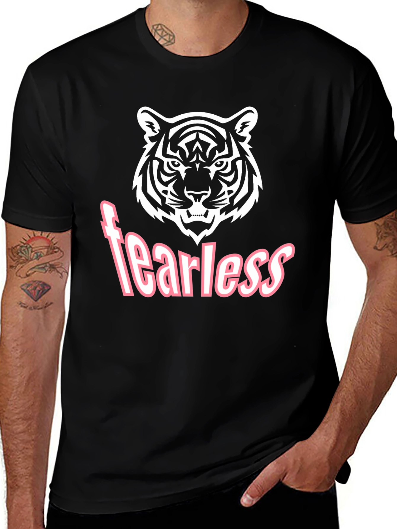 Variant 12 of Fearless Tiger Graphic T-Shirt
