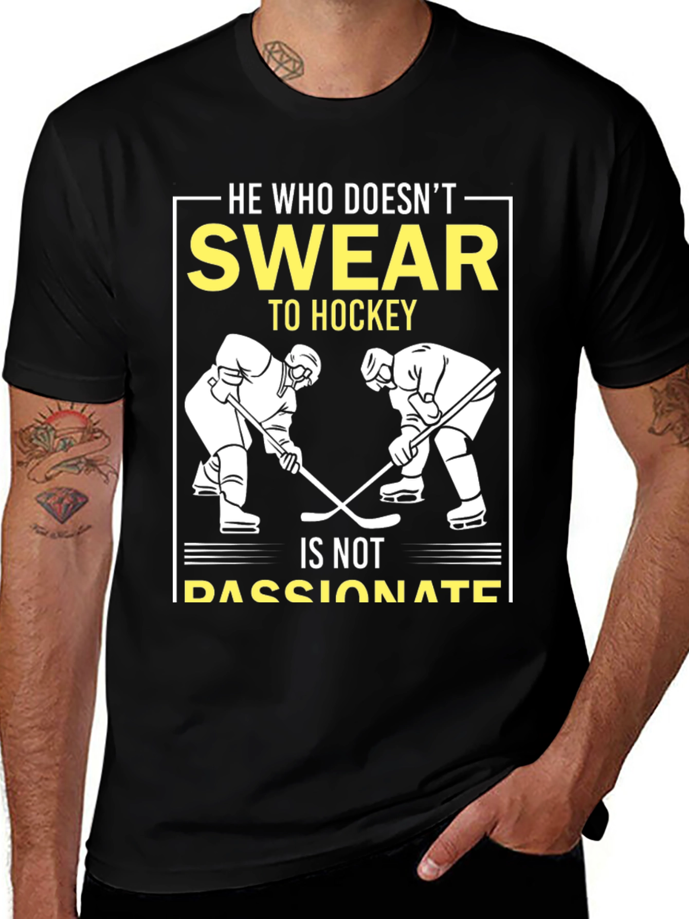 Variant 6 of Hockey Passionate Men's Tee