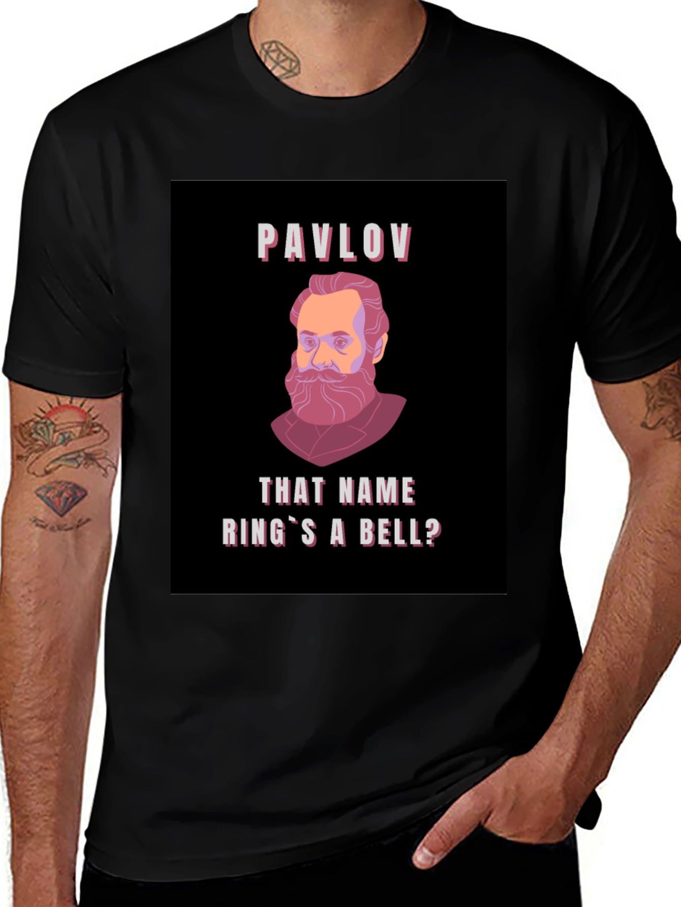 Pavlov's Dog T-Shirt - "That Name Rings a Bell?" Funny Psychology Tee