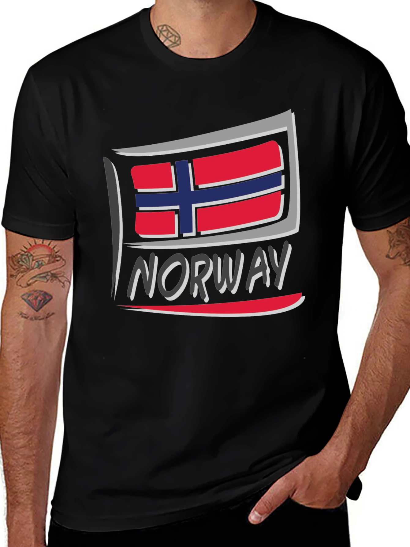 Norway Flag T-Shirt - Stylish Graphic Tee
