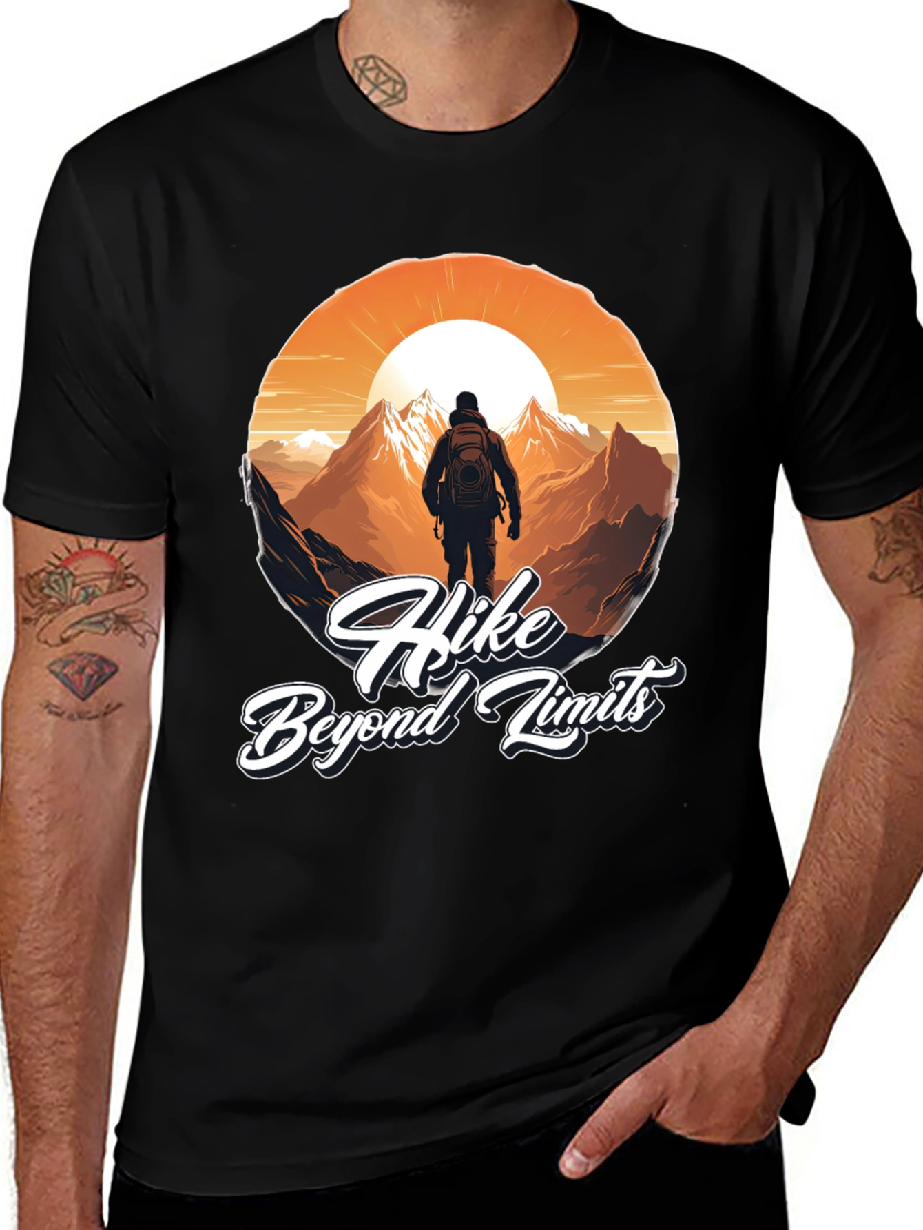 Variant 21 of Hike Beyond Limits Graphic Tee