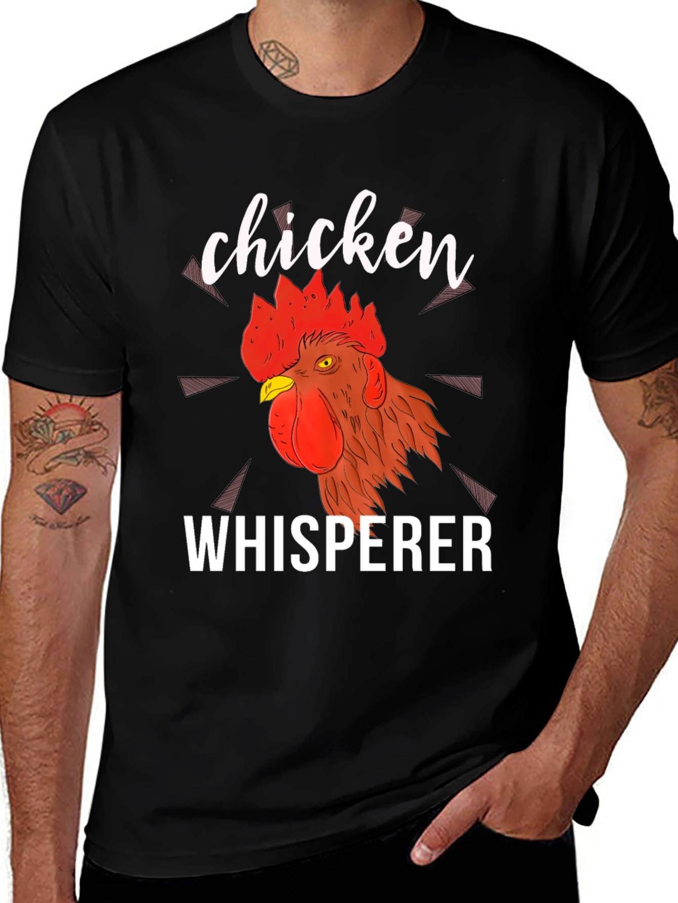 Variant 12 of Chicken Whisperer Graphic Tee - Black