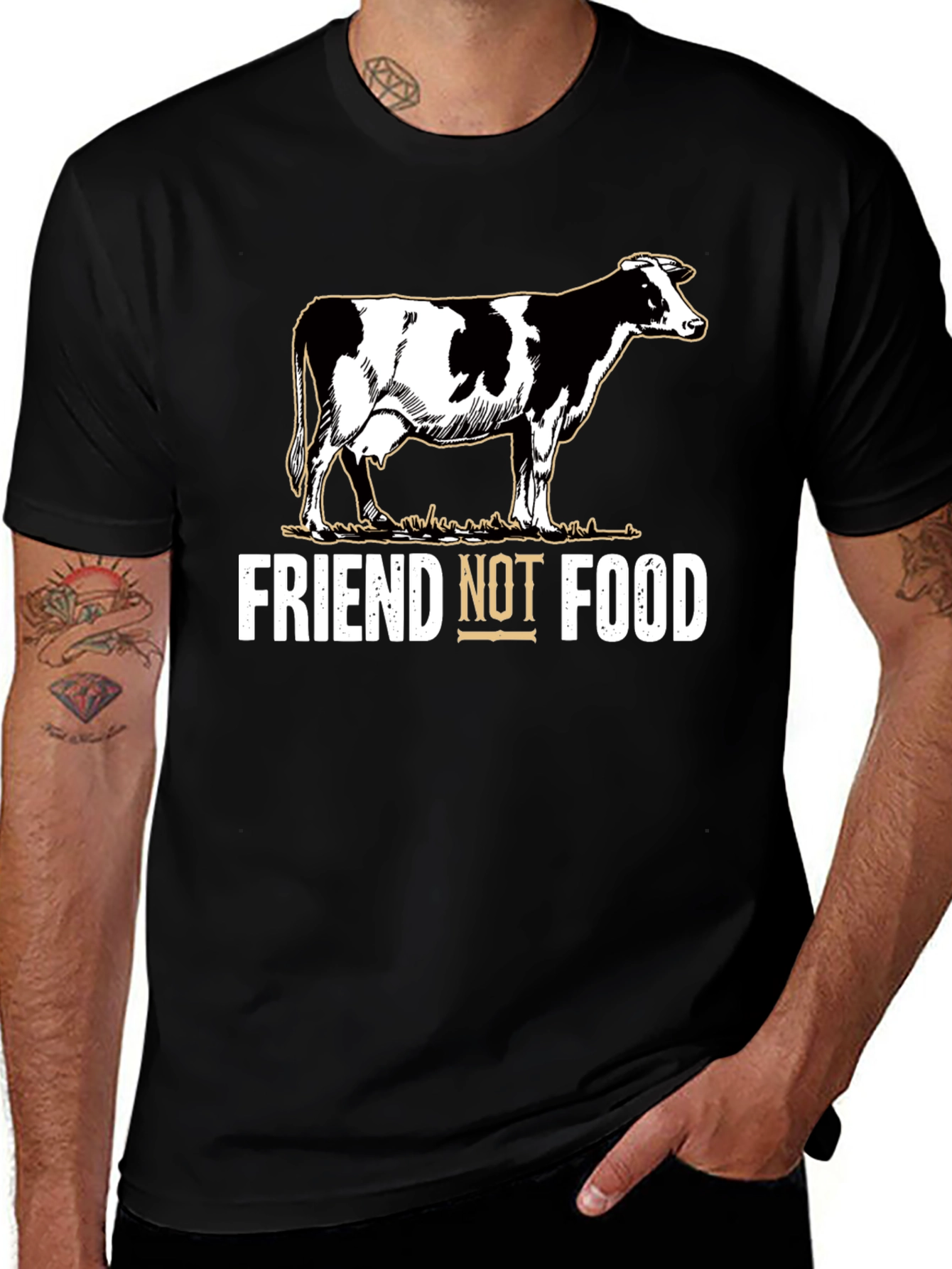 Variant 19 of Vegan T-Shirt - Friend Not Food