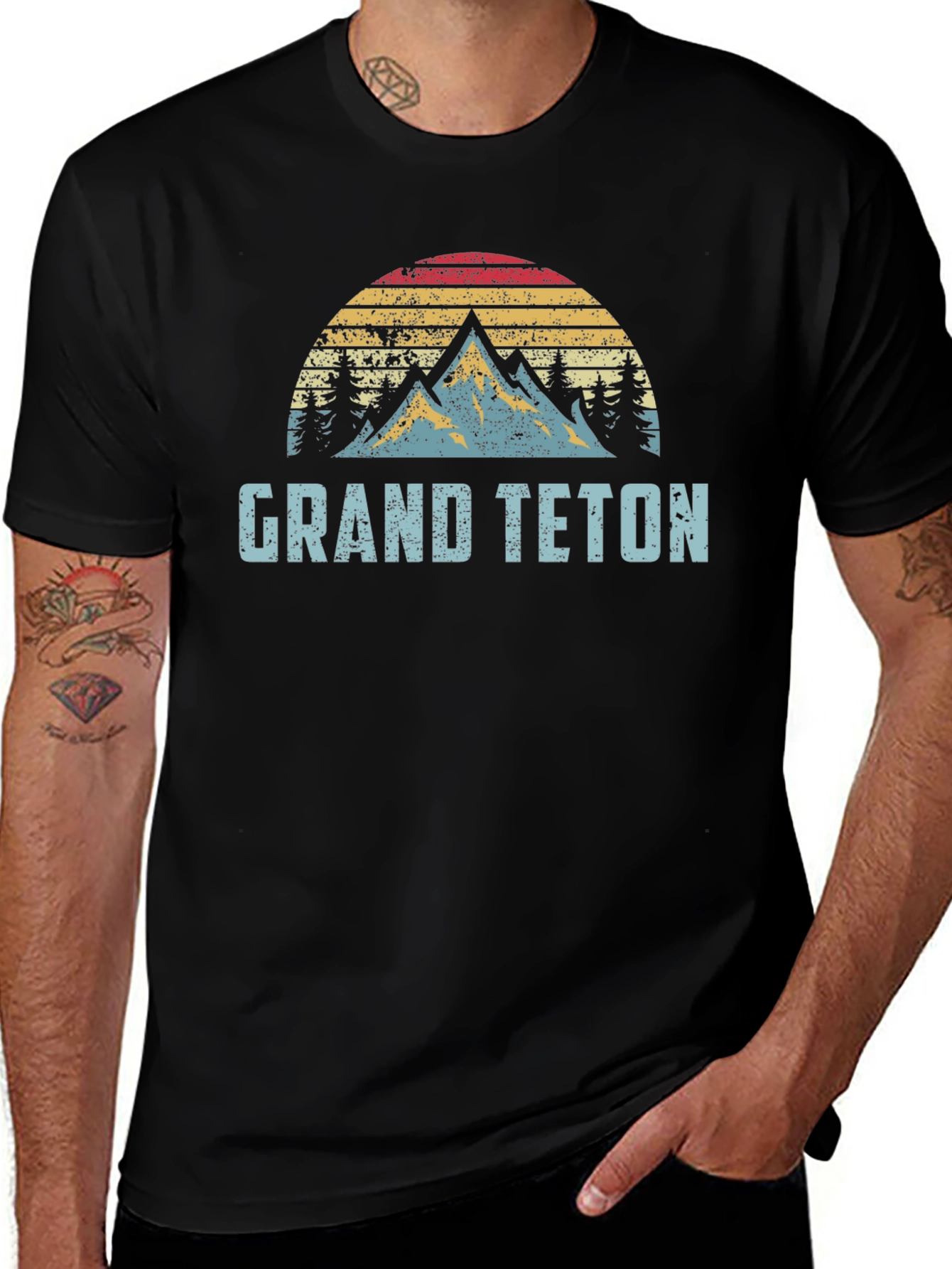 Variant 7 of Grand Teton Retro Graphic Tee