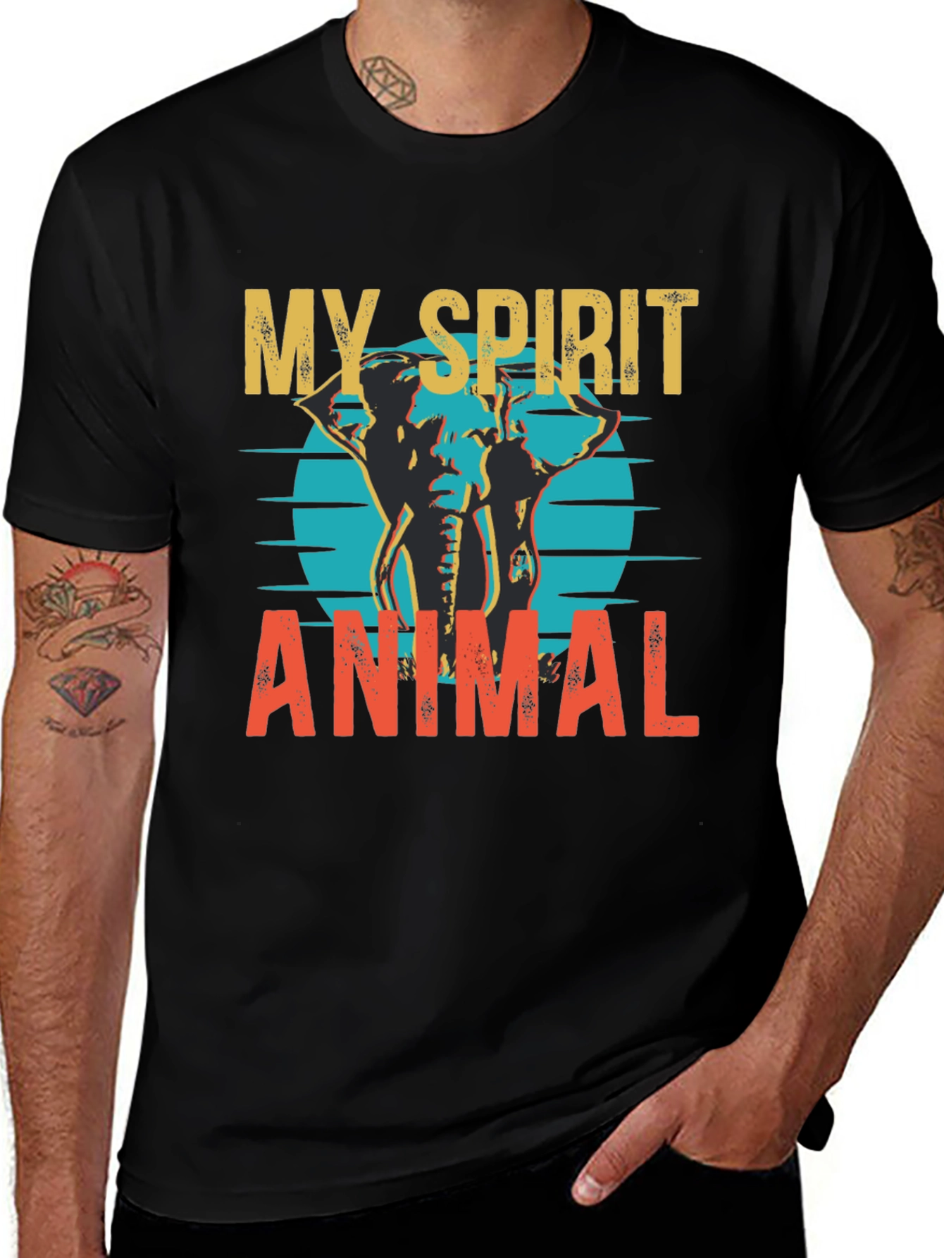 Variant 2 of My Spirit Animal Elephant Graphic Tee