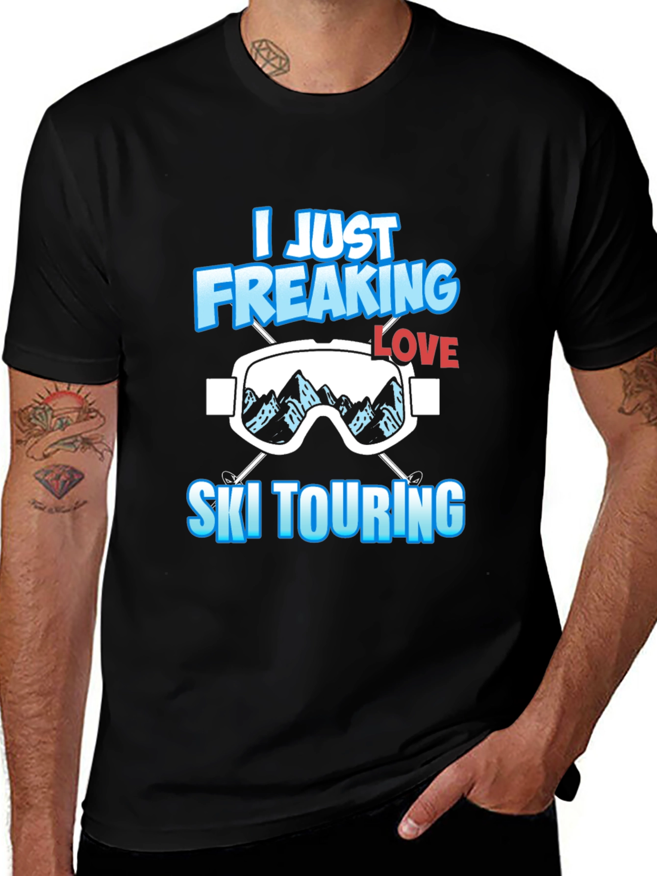 I Just Freaking Love Ski Touring T-Shirt