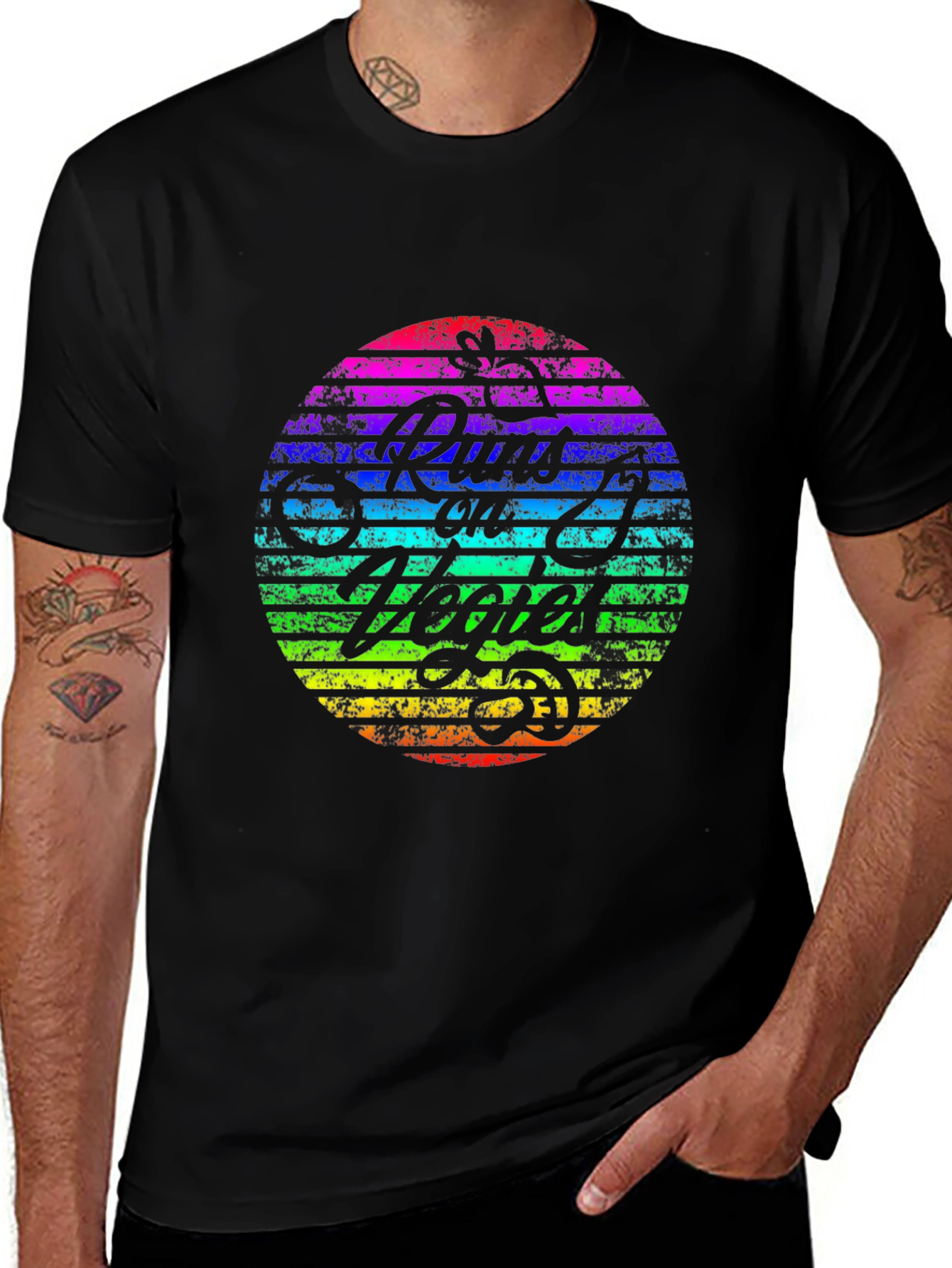 Variant 12 of Retro Rainbow Runs on Hopes & Dreams T-Shirt
