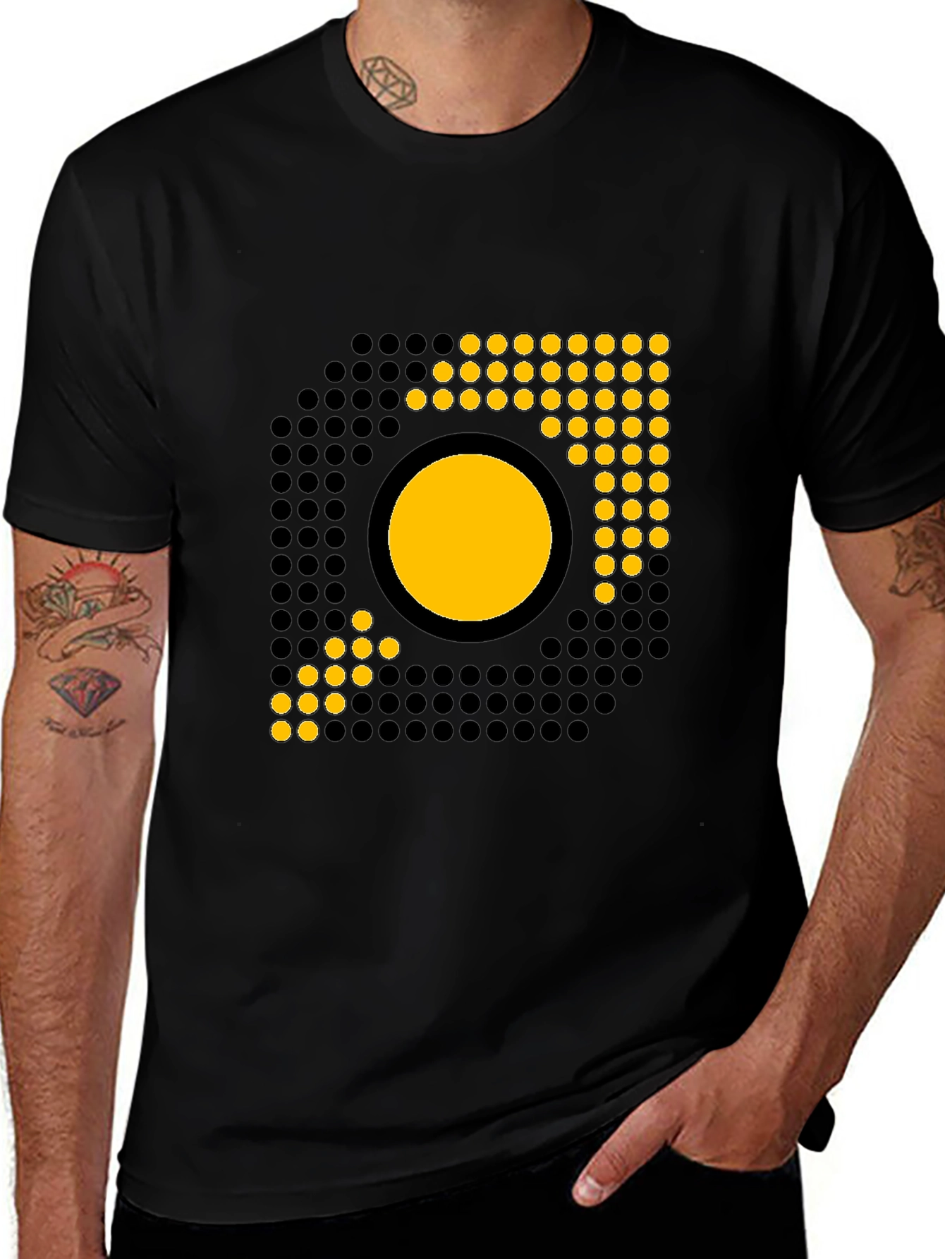 Variant 26 of Modern Graphic Black T-Shirt